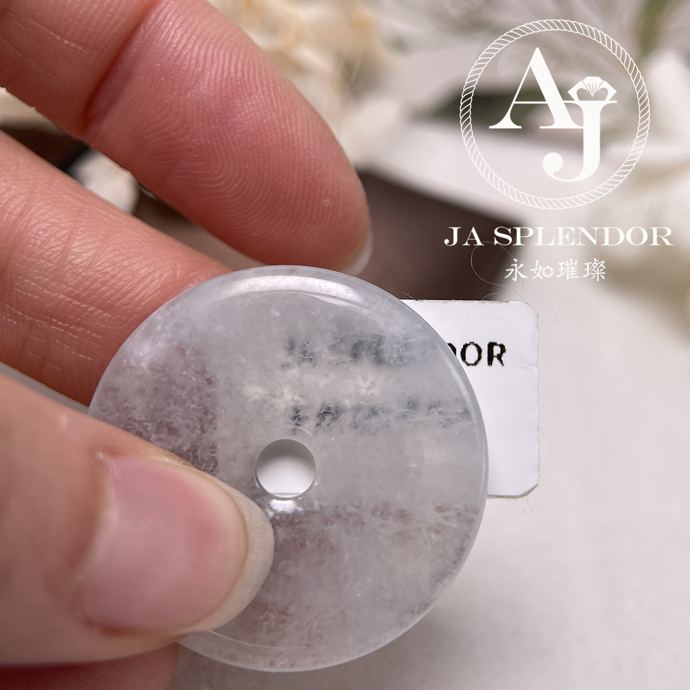 JN-3298 天然翡翠A玉 高冰特色意境棉平安扣