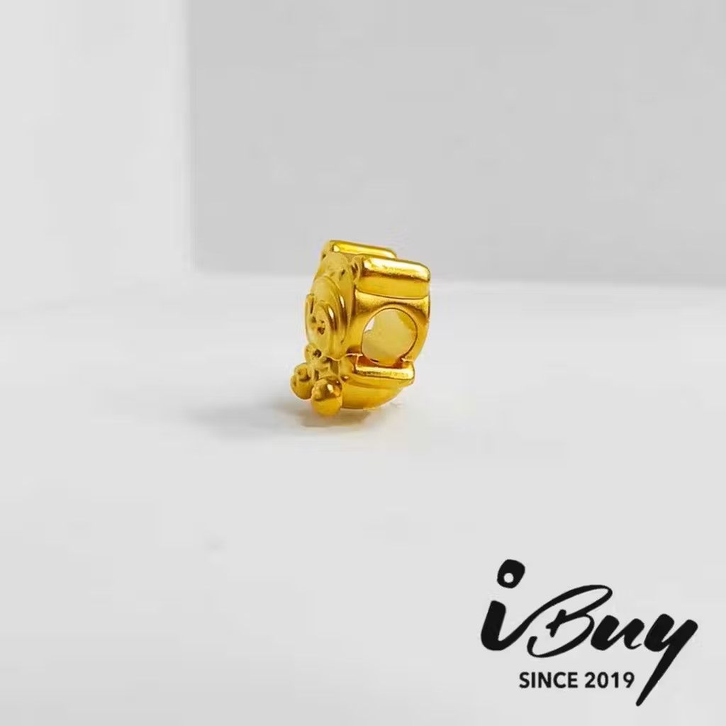 916 HARD GOLD BABY PENGUIN CHARM BEAD 916 硬金 企鹅宝宝串咀