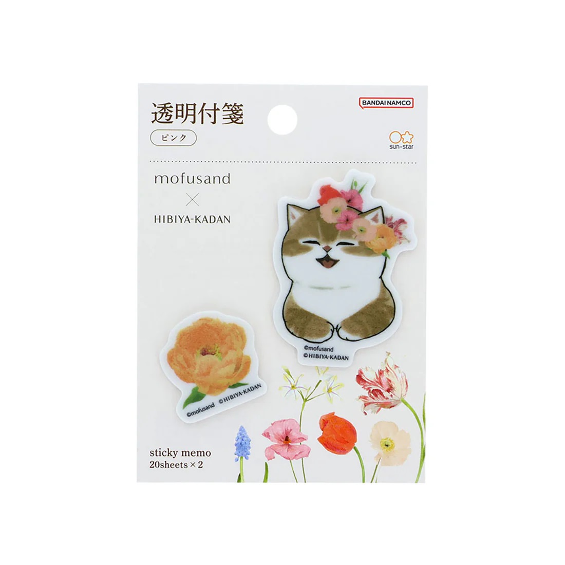 現貨｜mofusand x 日比谷花壇 鯊魚貓 日本製 透明 便利貼 Sticky Notes (S2852810)