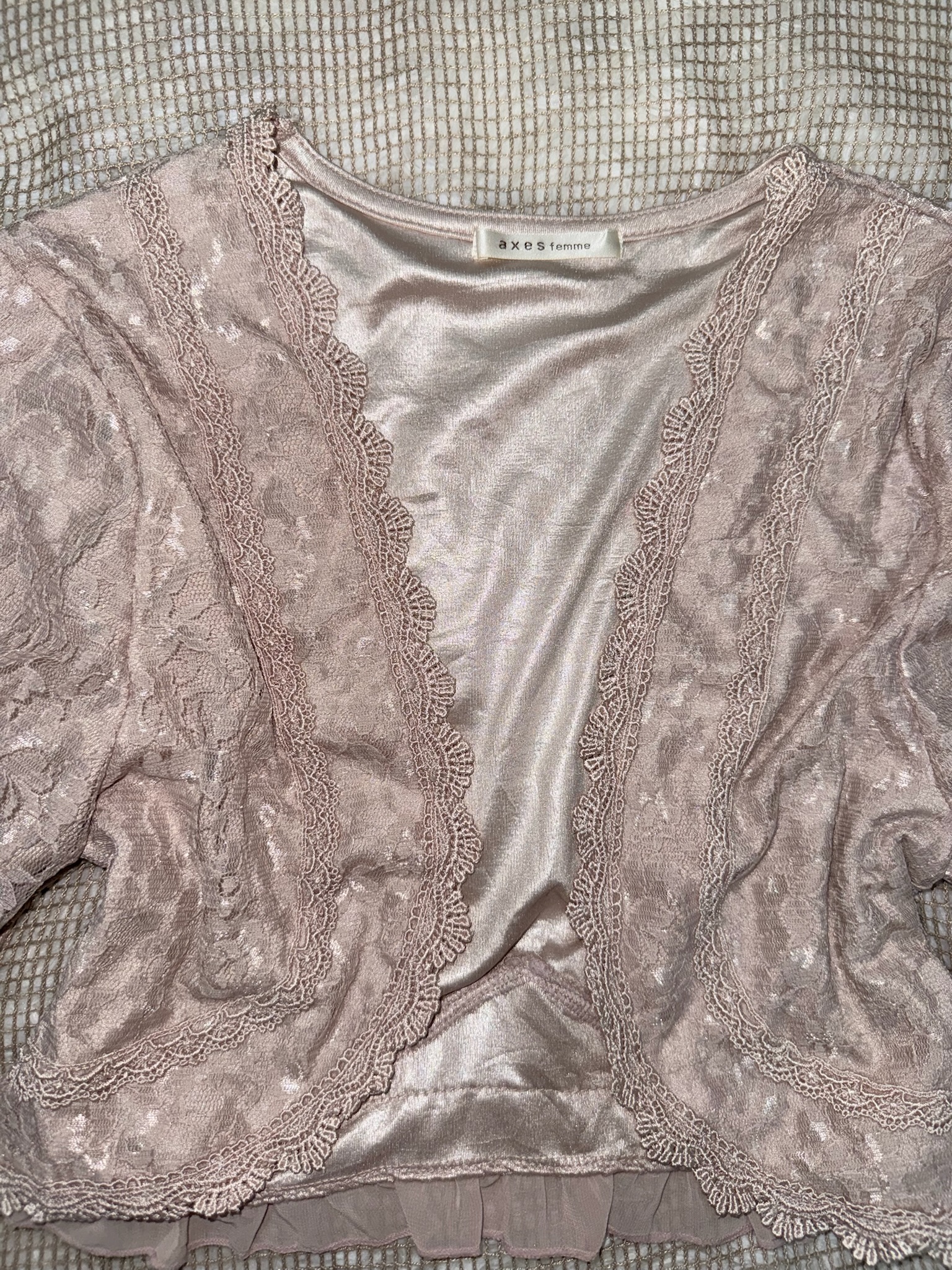 Axes Femme Fairycore Lace Bolero Cropped Shrug