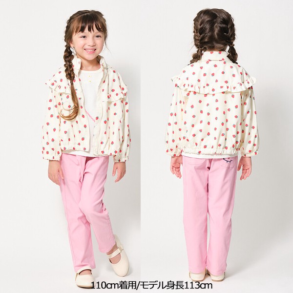 🆕【⭐訂購⭐】🌀 🇯🇵 日本直送🇯🇵 草莓 荷葉邊 網眼襯裡 撥水加工 #連帽風褸［2款選］🌀[ELBA-0011][260302]