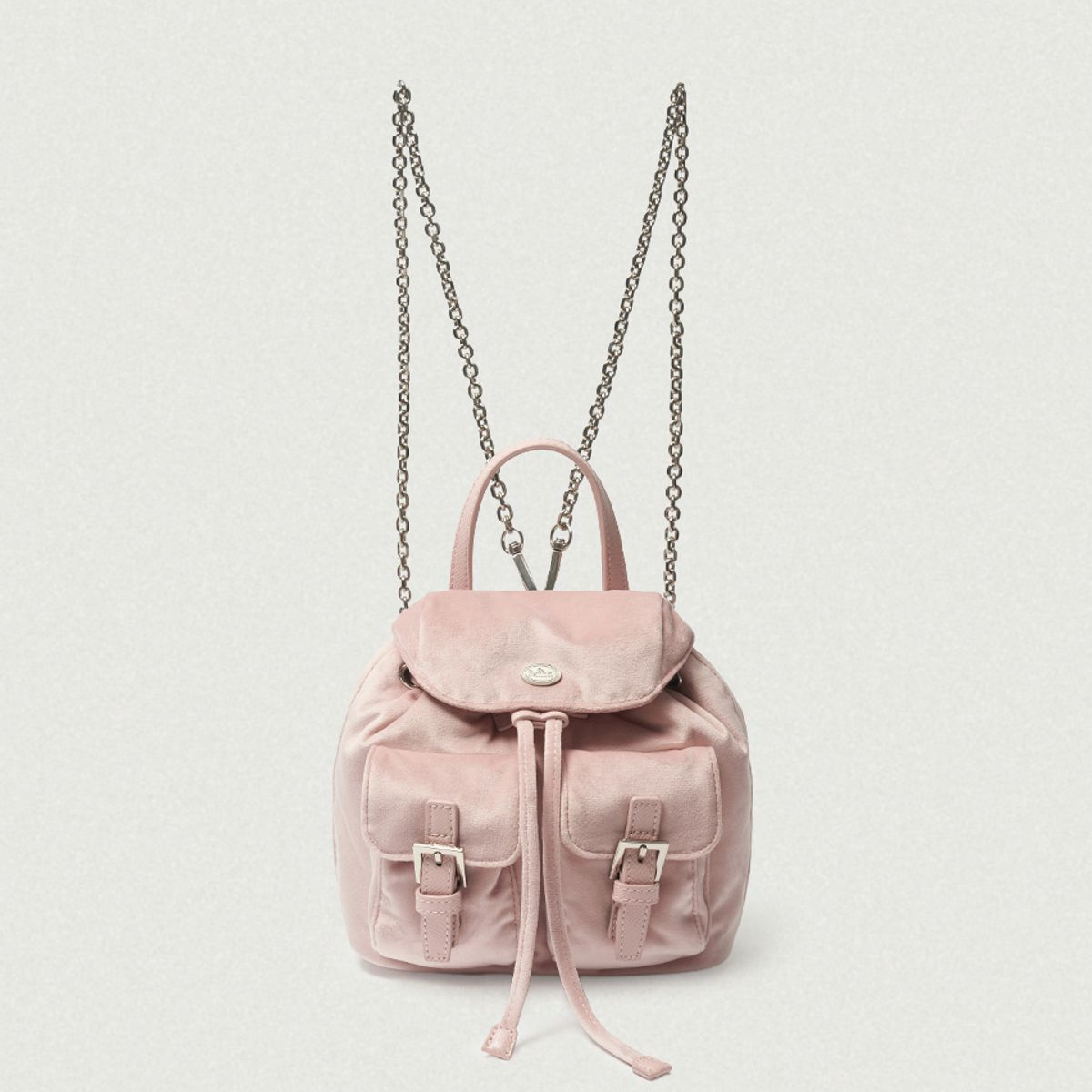 [The Barnnet] Mauve Velvet Chain Backpack (2種)