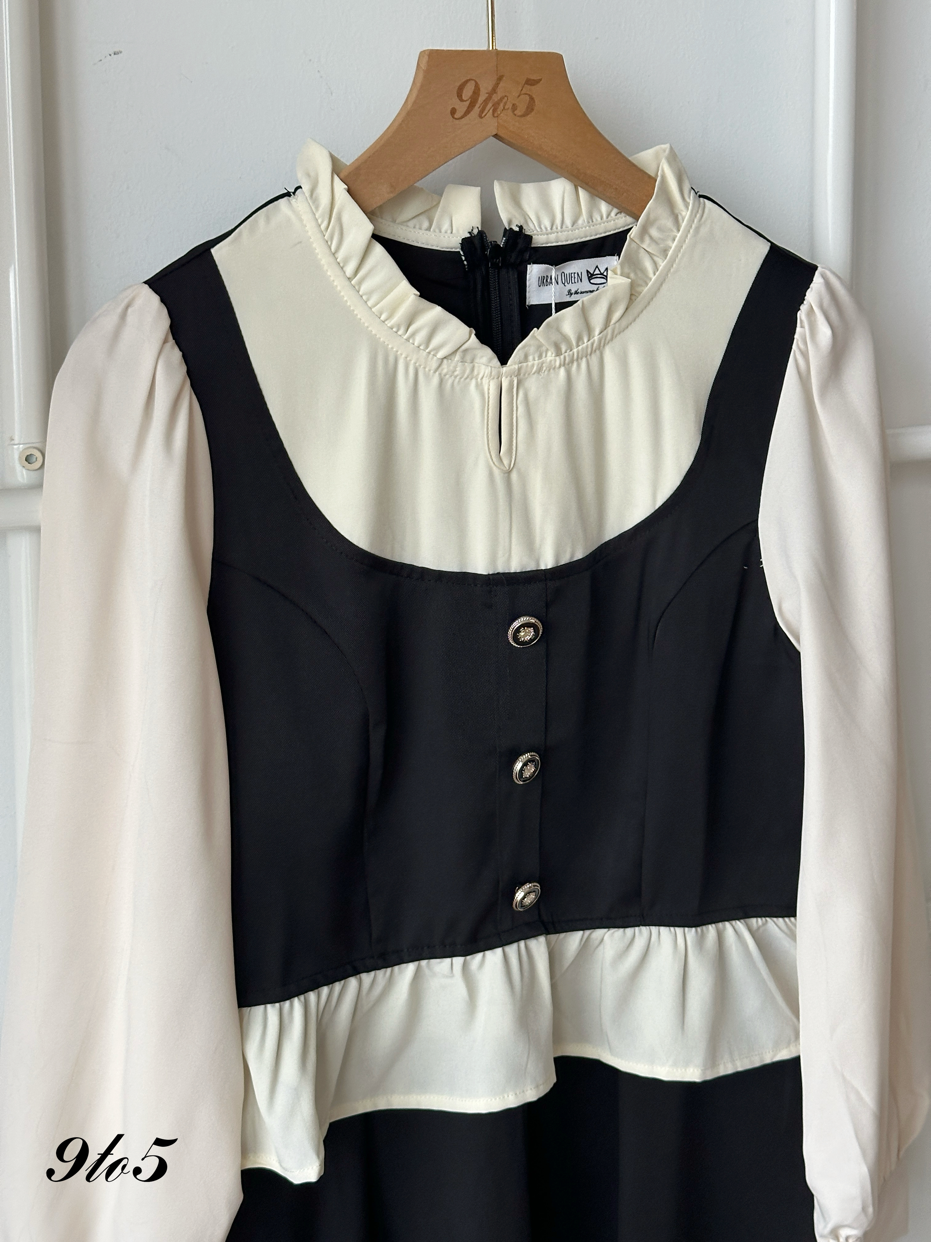 D2344 Fake Two-Piece Dress