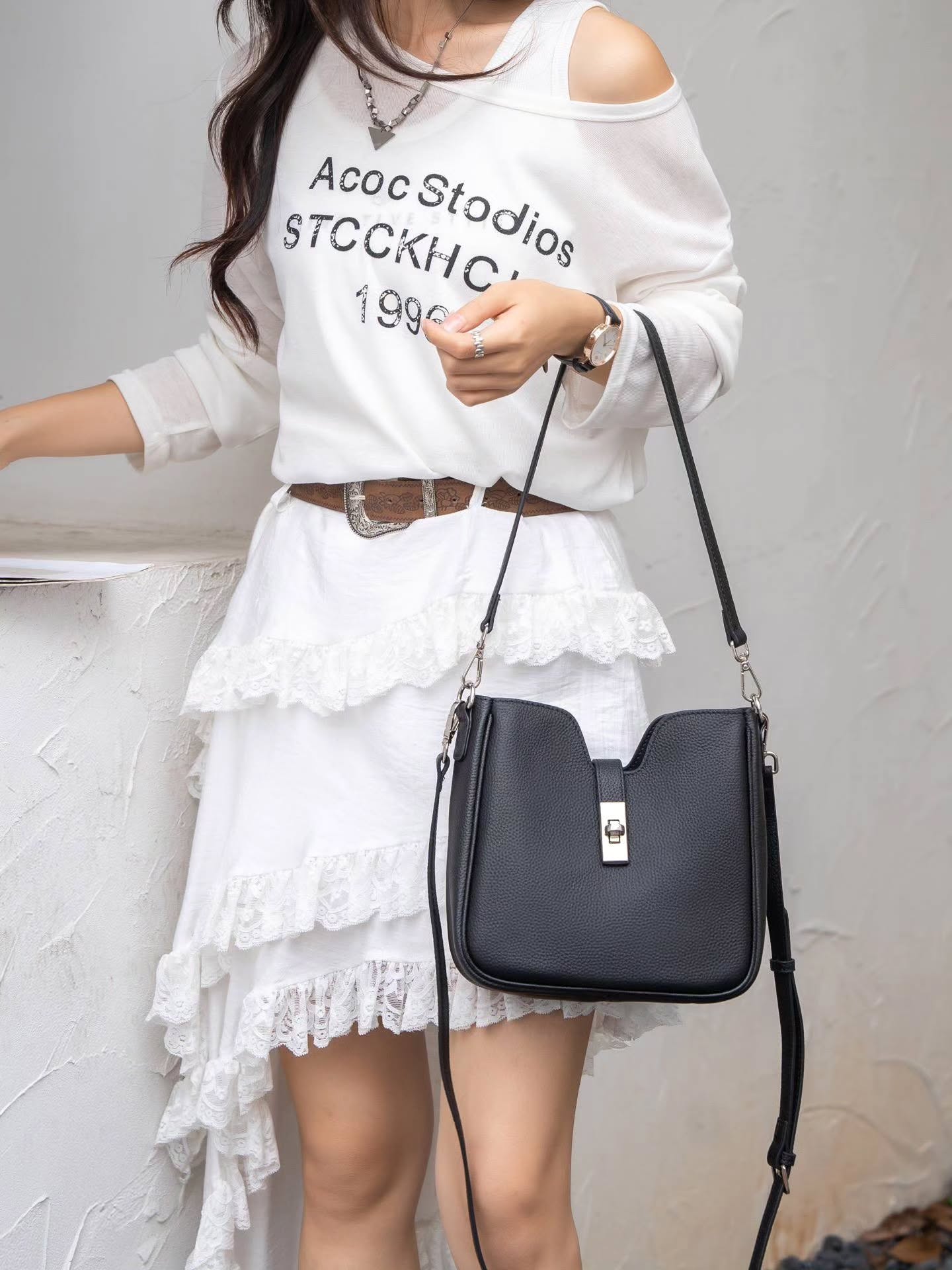 99-51# 单肩斜挎包 TOGO头层牛皮🇨🇳