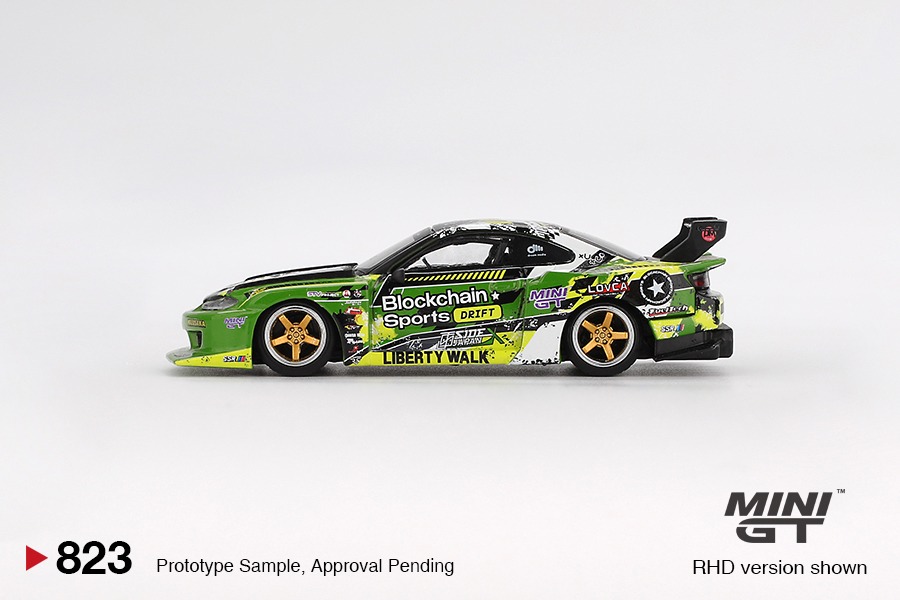 Mini GT 1/64 Nissan LB-Super Silhouette S15 SILVIA #555 V2  2024 Formula Drift Japan  - MGT00823-BL