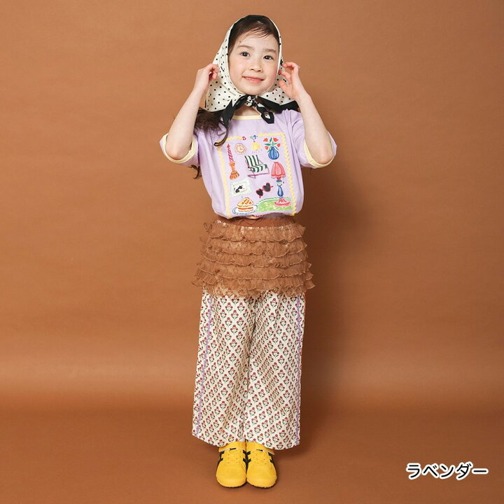 🇯🇵預訂 日本直送🇯🇵Branshes x Rii系列三色水彩圖案印花波浪紋寬鬆短袖T恤