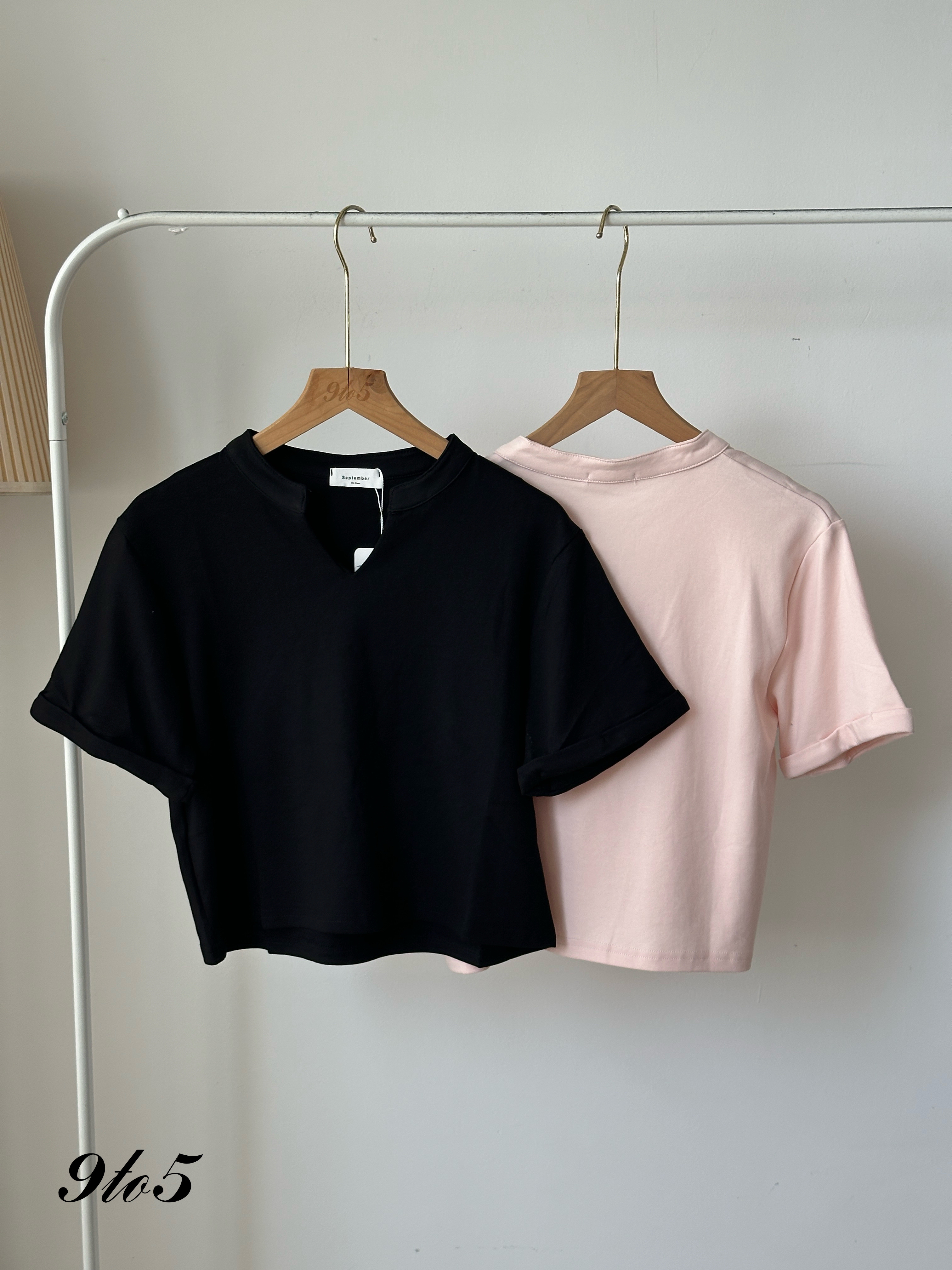 T3977 V Neck Shirt - 5 Colors