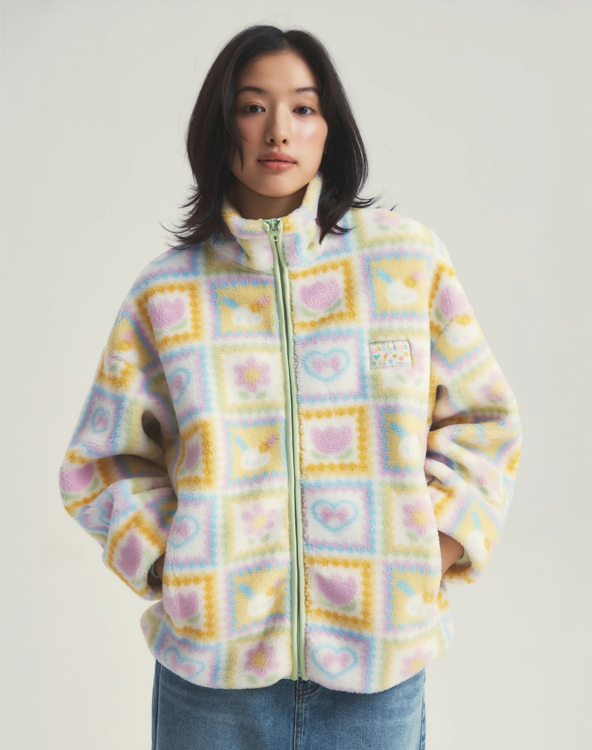 韓國 SPAO 2026 毛毛外套 -  Tamagotchi 他媽哥池 / Hello Kitty / usahana 花小兔 / GANADI