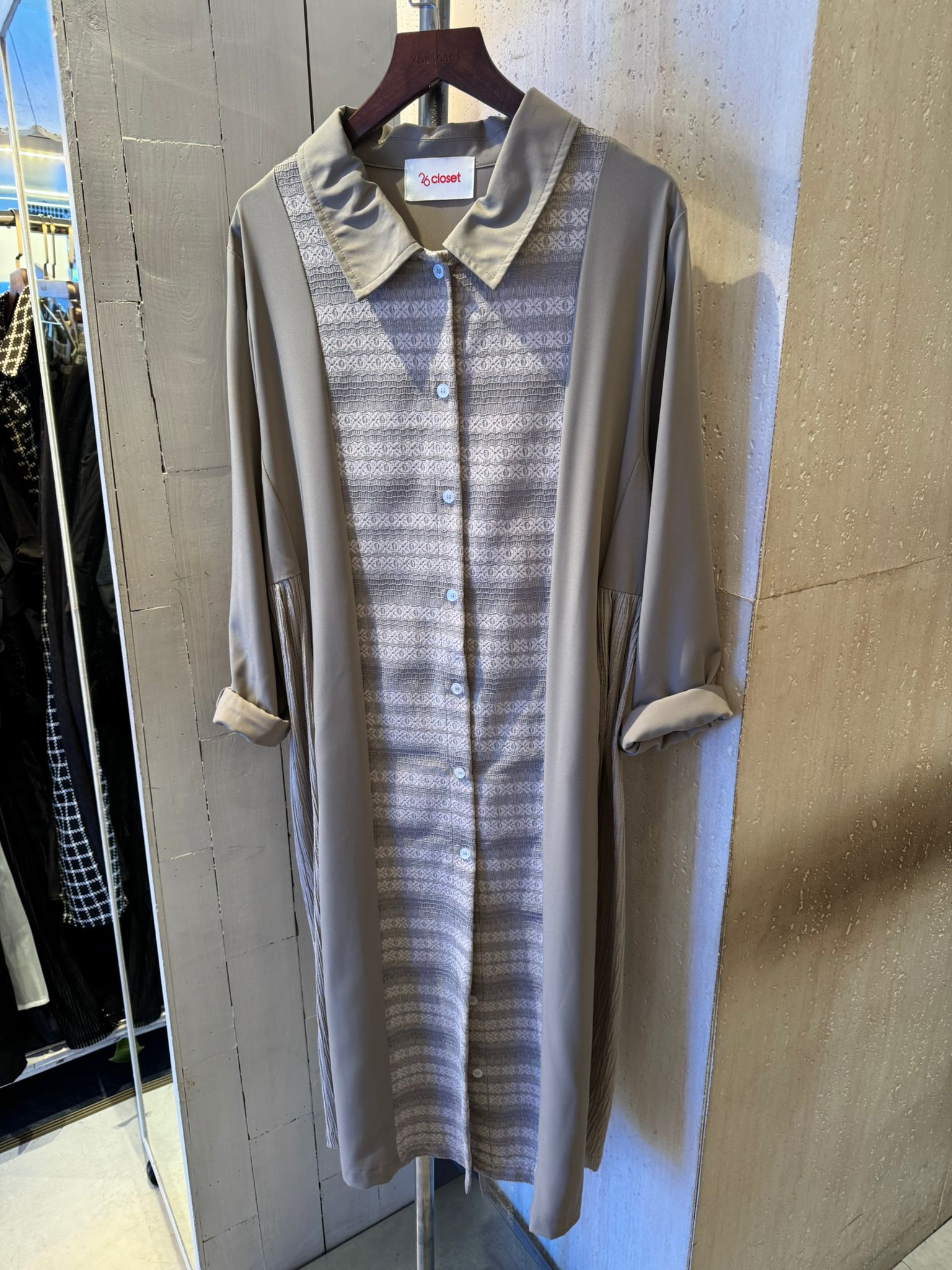 103763 拼色連身裙