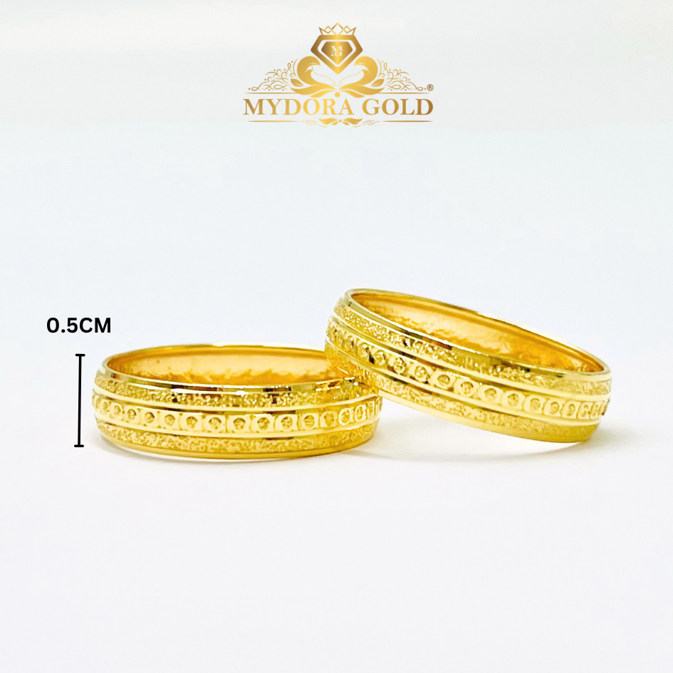 MYDORA Cincin Belah Rotan Ratna Klasik l EMAS 916/22K