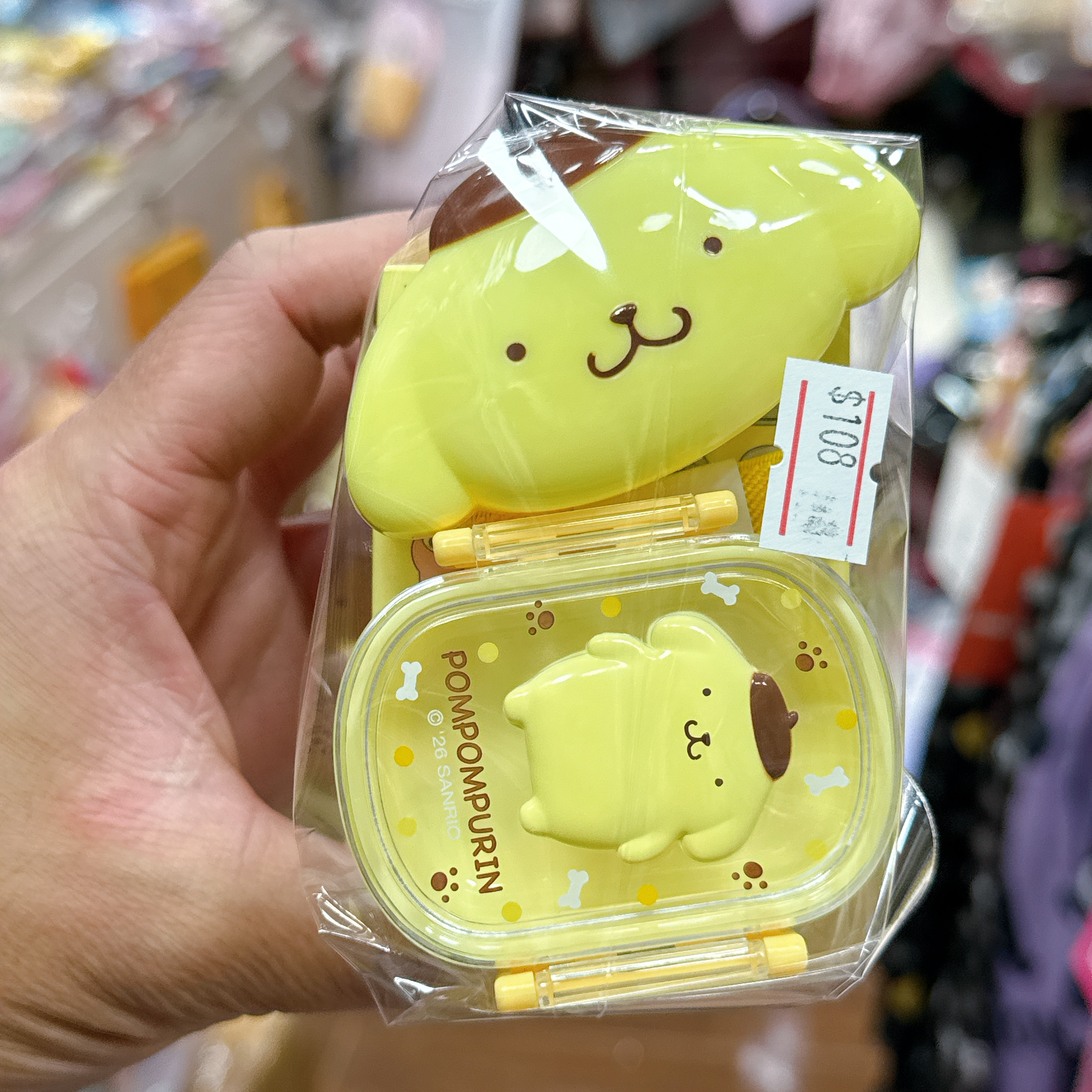 日本版Sanrio迷你餐盒造型小收納盒 