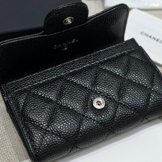 附贈黑色收納袋仔🟥BB00410🟥 CHANEL 專櫃贈品真皮銀包