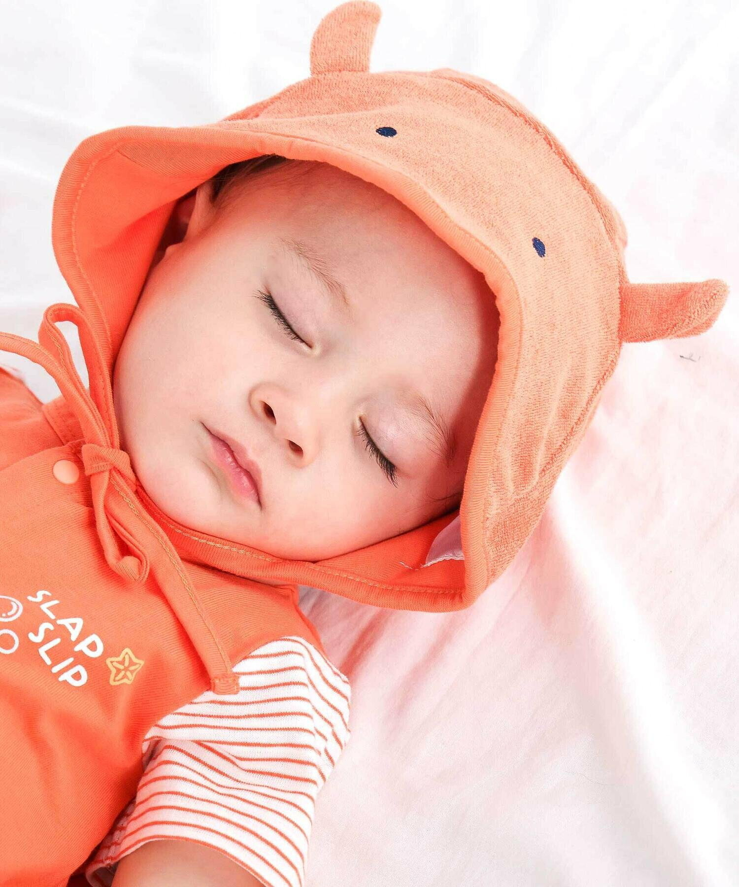 🇯🇵預訂 日本直送🇯🇵Slap Slip Baby兩色章魚海豹造型短袖包屁衣帽子套裝