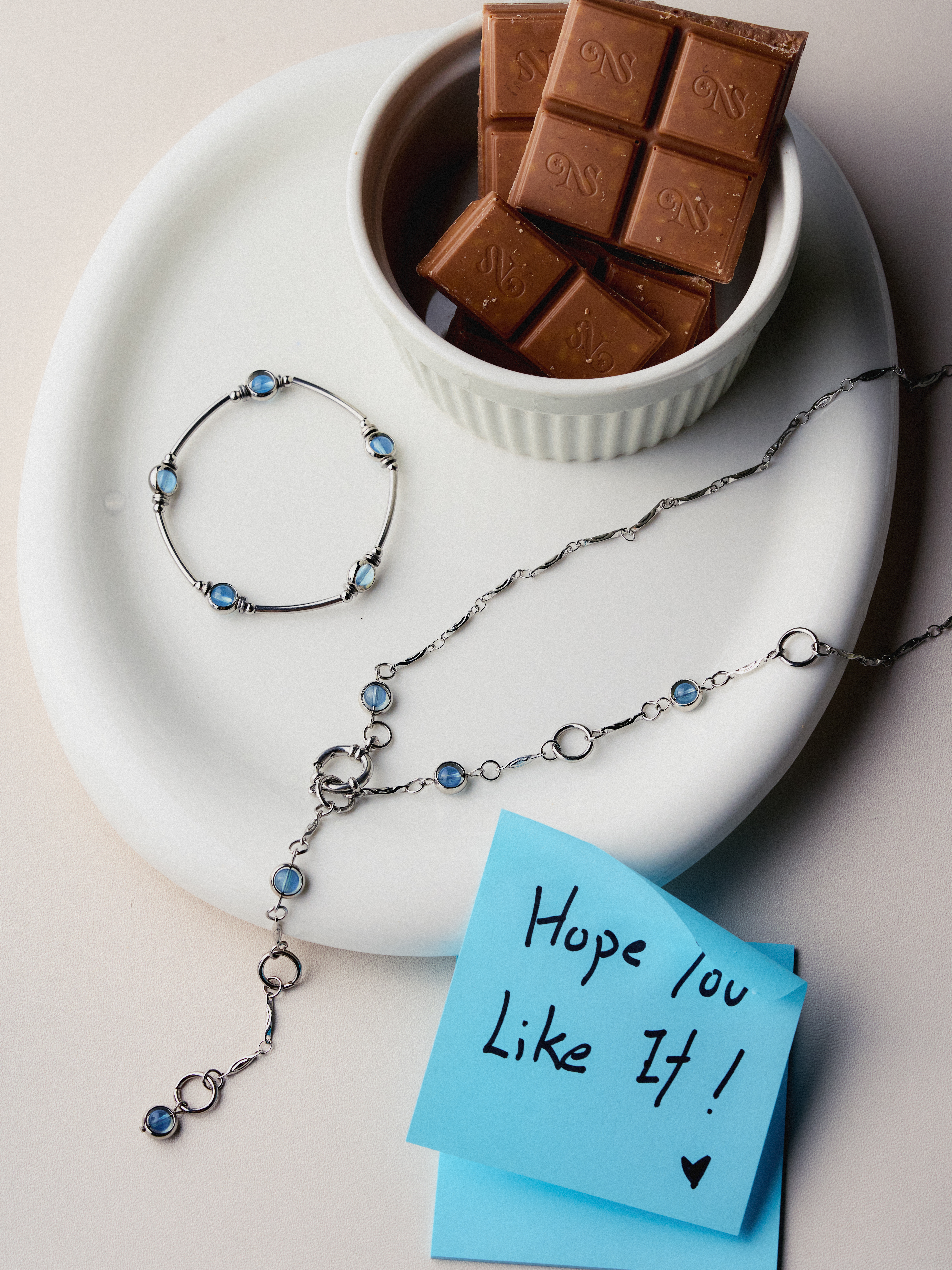 Mocha Bleu Necklace