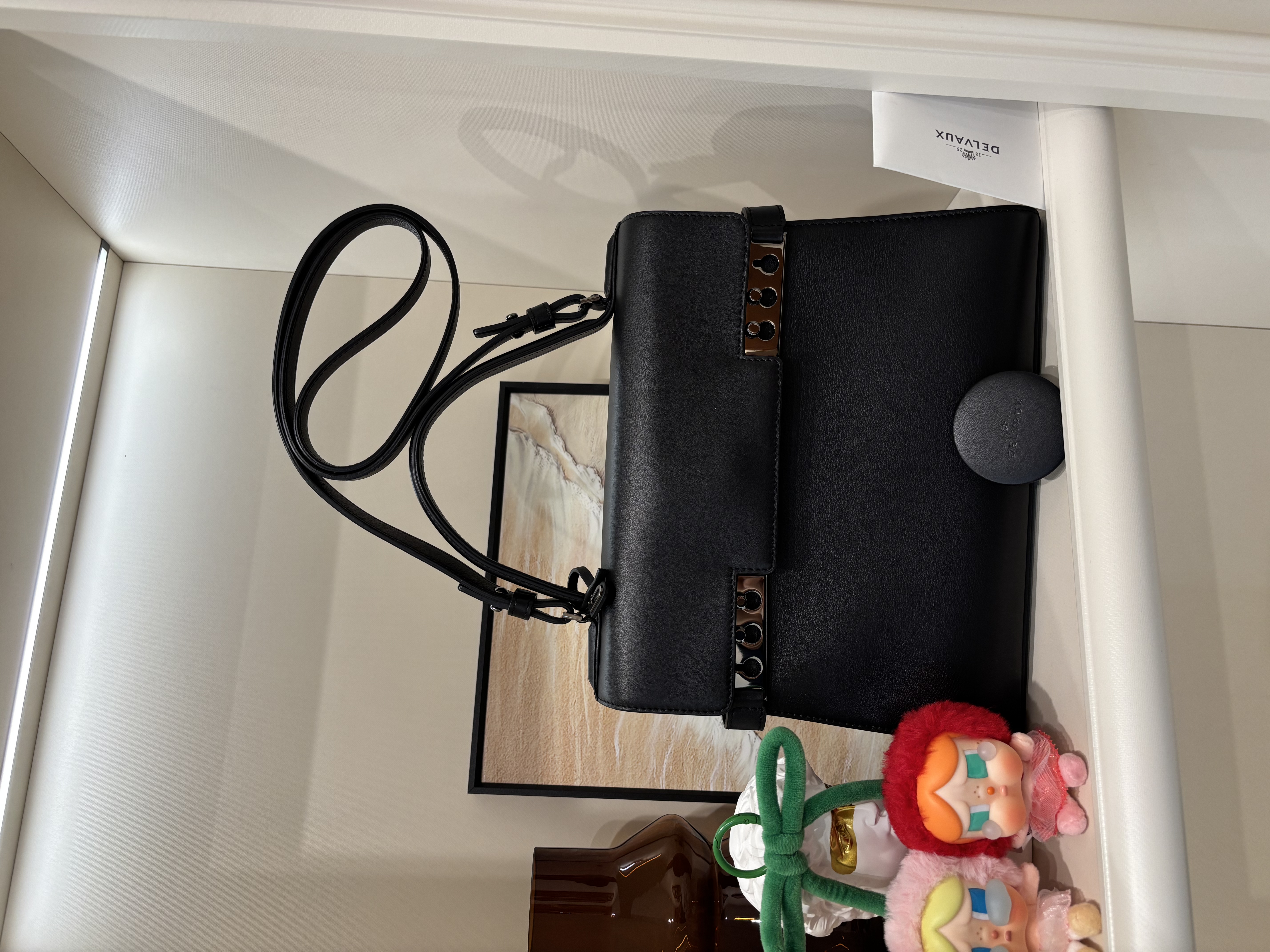 Delvaux tempete mm calfskin 2way bag black 100%Authentic ,95%new ✅mirror ✅ certificate ✅dust bag  