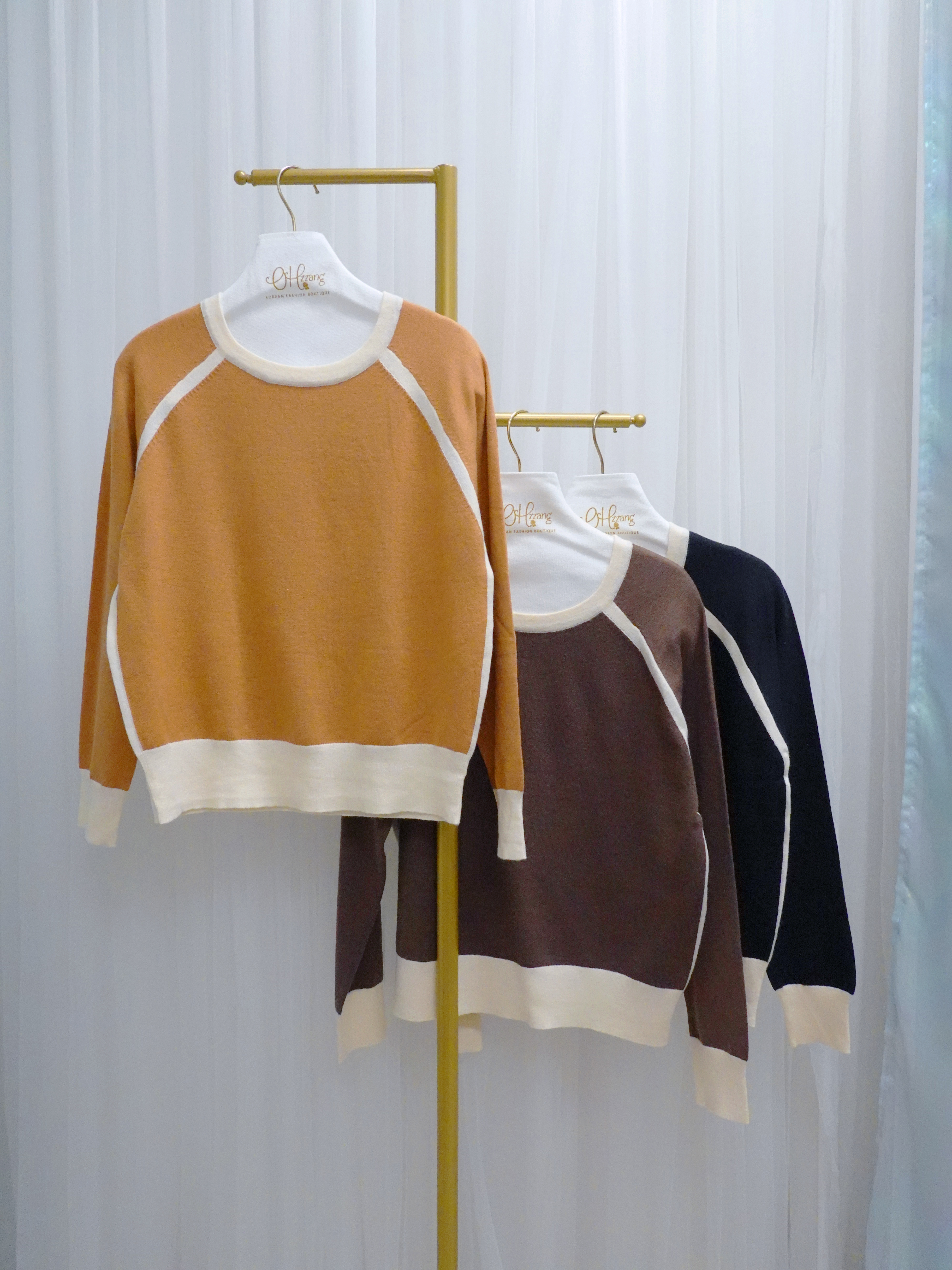 TOP15_11 入膊拼色TOP (3色)