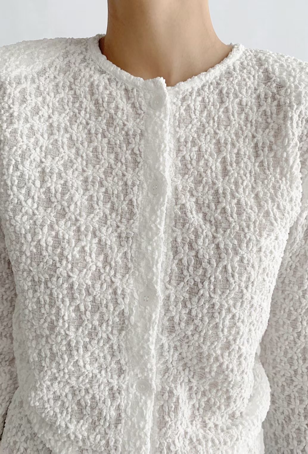 Elegant lace cardi / top