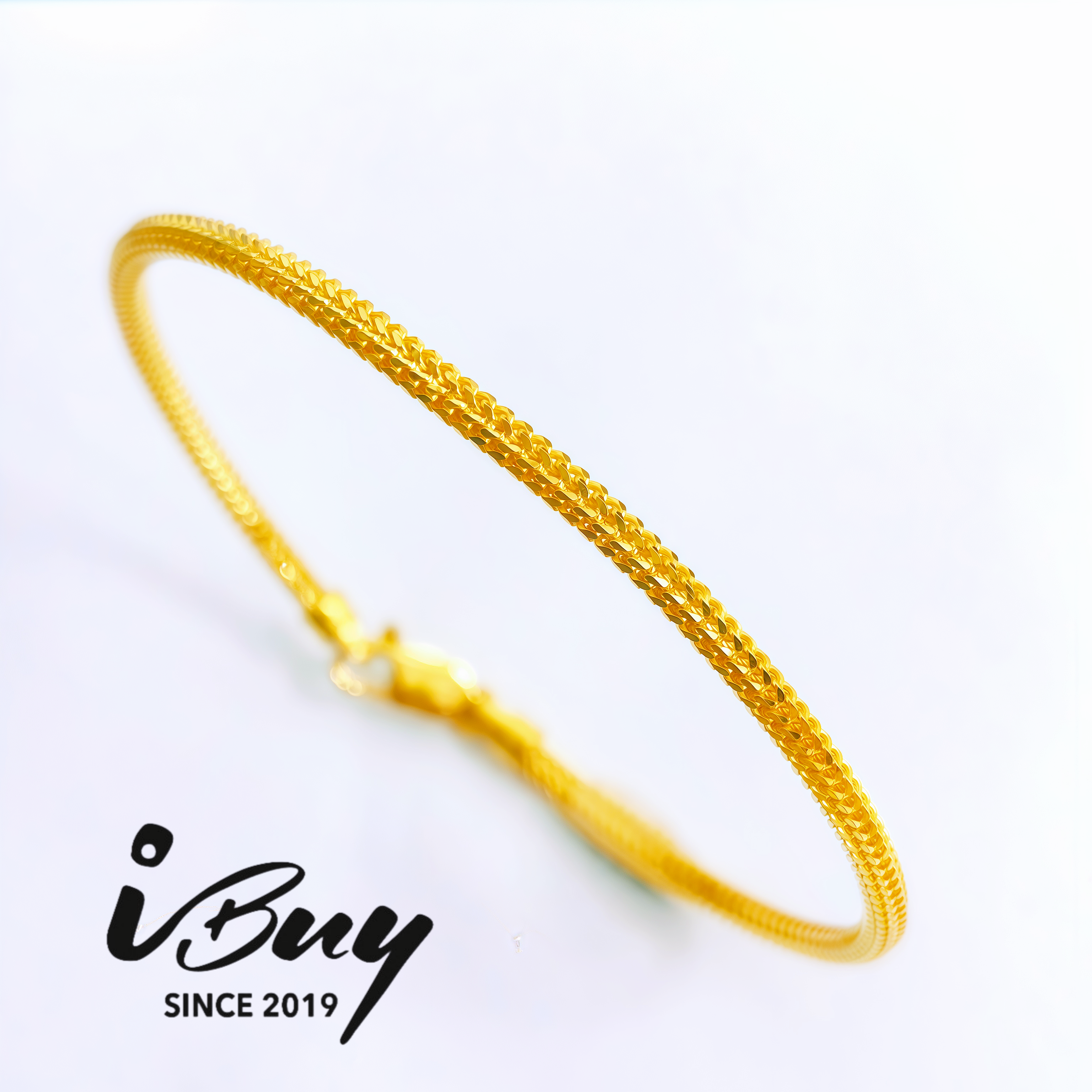 916 GOLD DRAGON BRACELET 916 金 龙身开口手镯