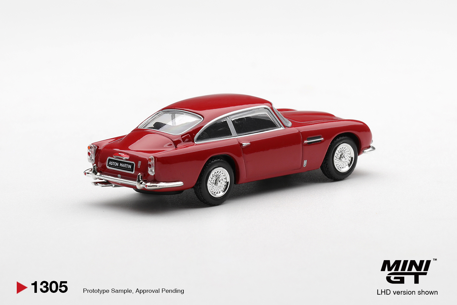 【現貨】MINI GT 1305 Aston Martin DB5 Fiesta Red | 奧斯頓·馬丁DB5 Fiesta 紅色 | MINIGT 1305 盒裝