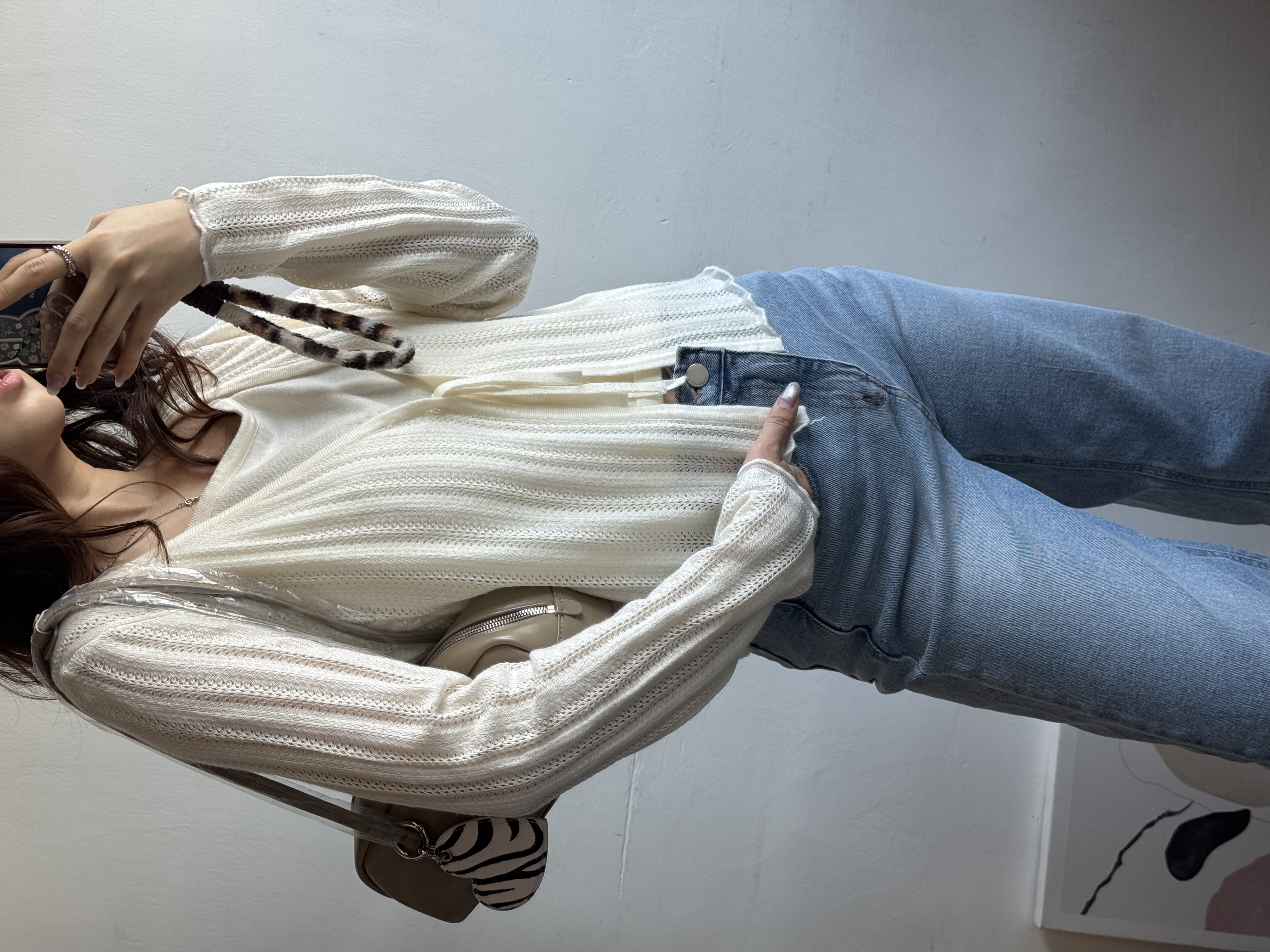 假2件前綁外套上衣