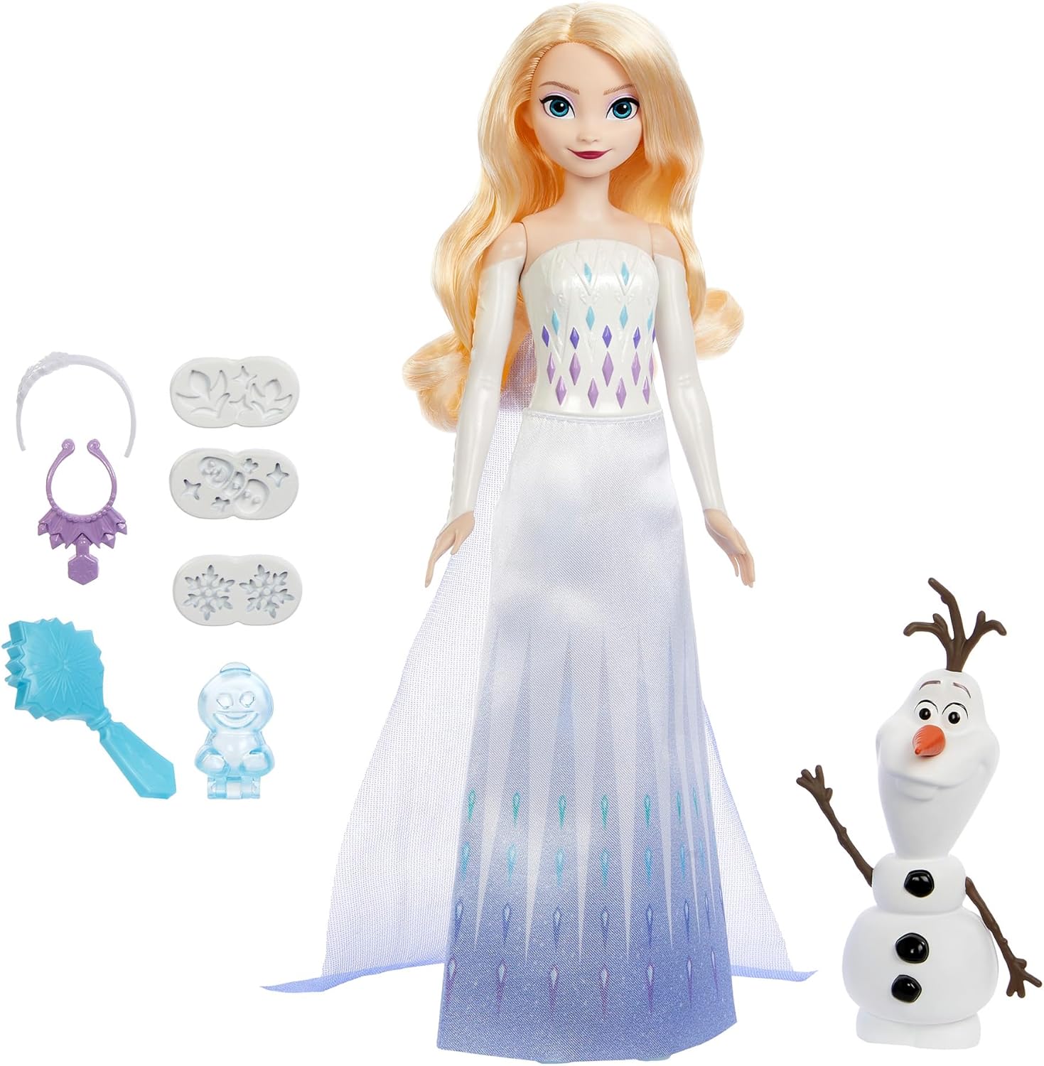 Mattel - Disney Frozen 魔雪奇緣 Elsa & Olaf 魔法印章雪花玩樂套裝