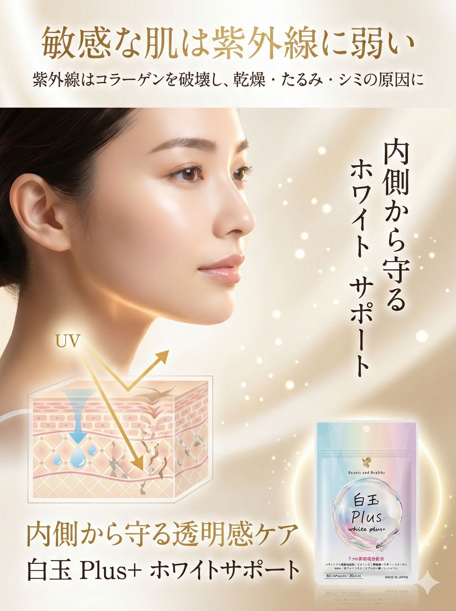 9/2出貨 《WHITE PLUS+ 白玉丸》