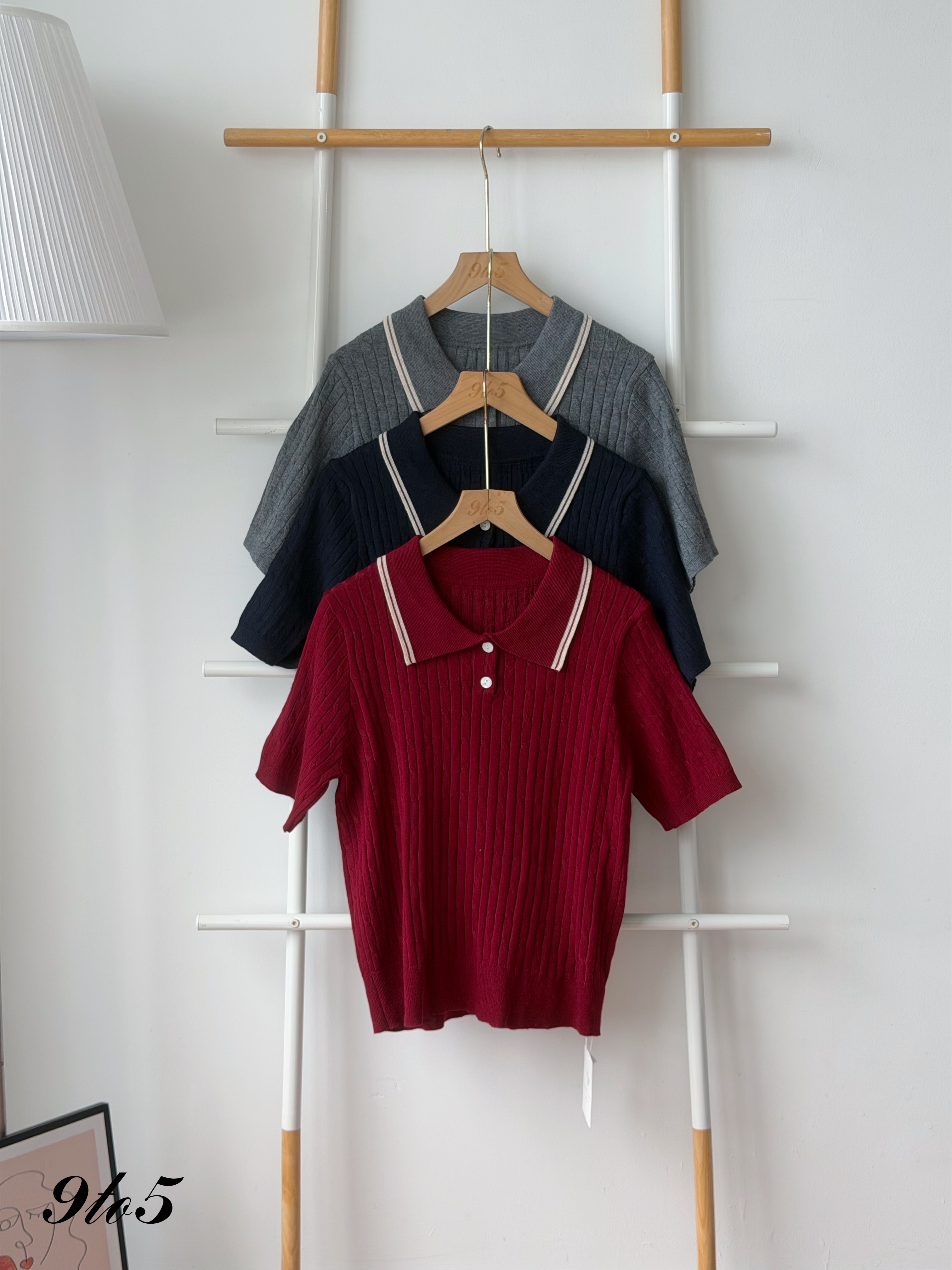 T4500 Knit Polo Top - 3 Colors 