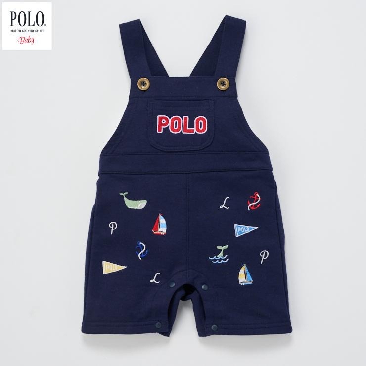 🇯🇵限量預訂 日本直送🇯🇵Polo Baby海洋風刺繡吊帶褲
