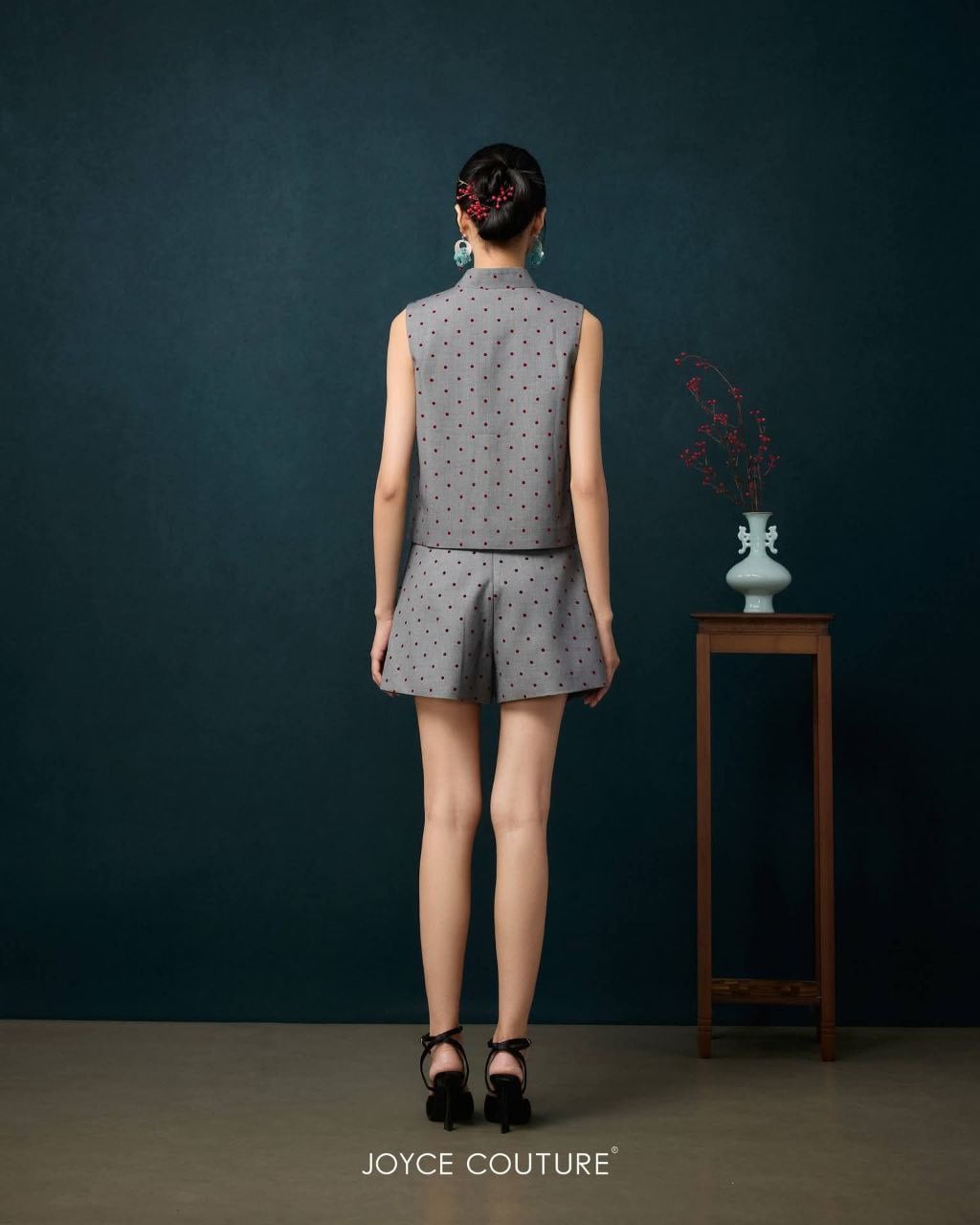 重叠套装裤裙  P0089