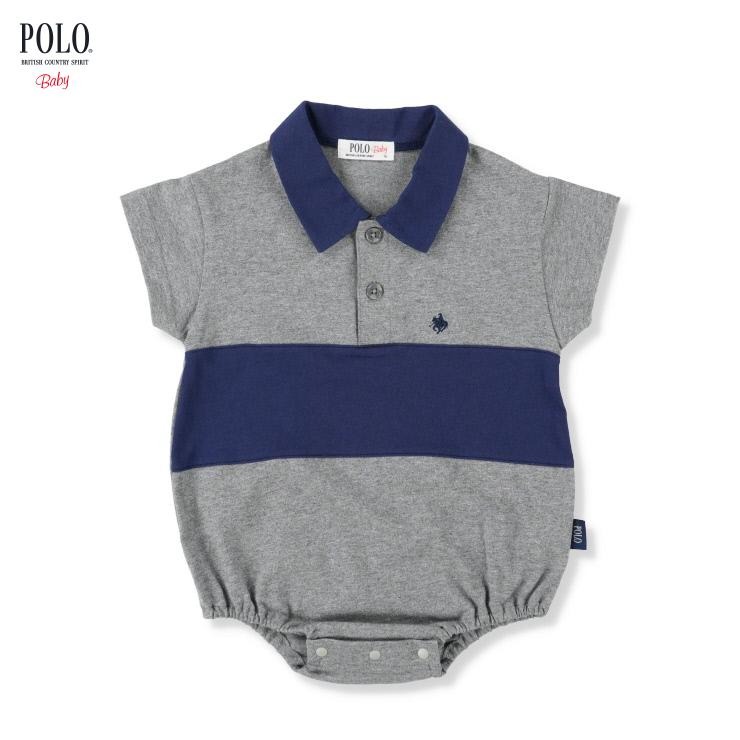 🇯🇵限量預訂 日本直送🇯🇵Polo Baby四色小馬刺繡粗條紋企領短袖包屁衣
