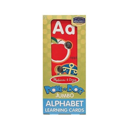 Melissa & Doug Poke-a-Dot! Jumbo Alphabet Learning Cards