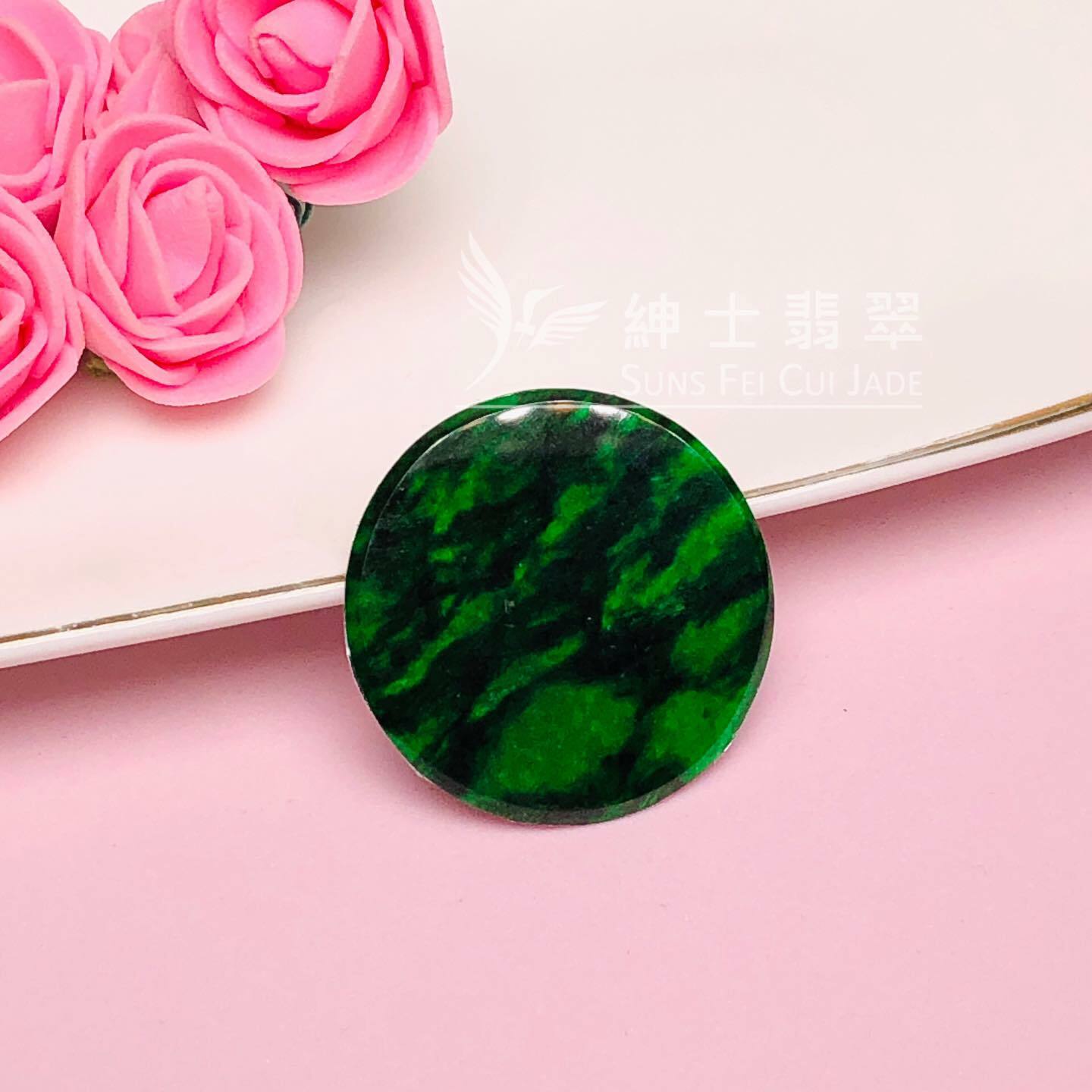 豹紋花青圓牌 - 8