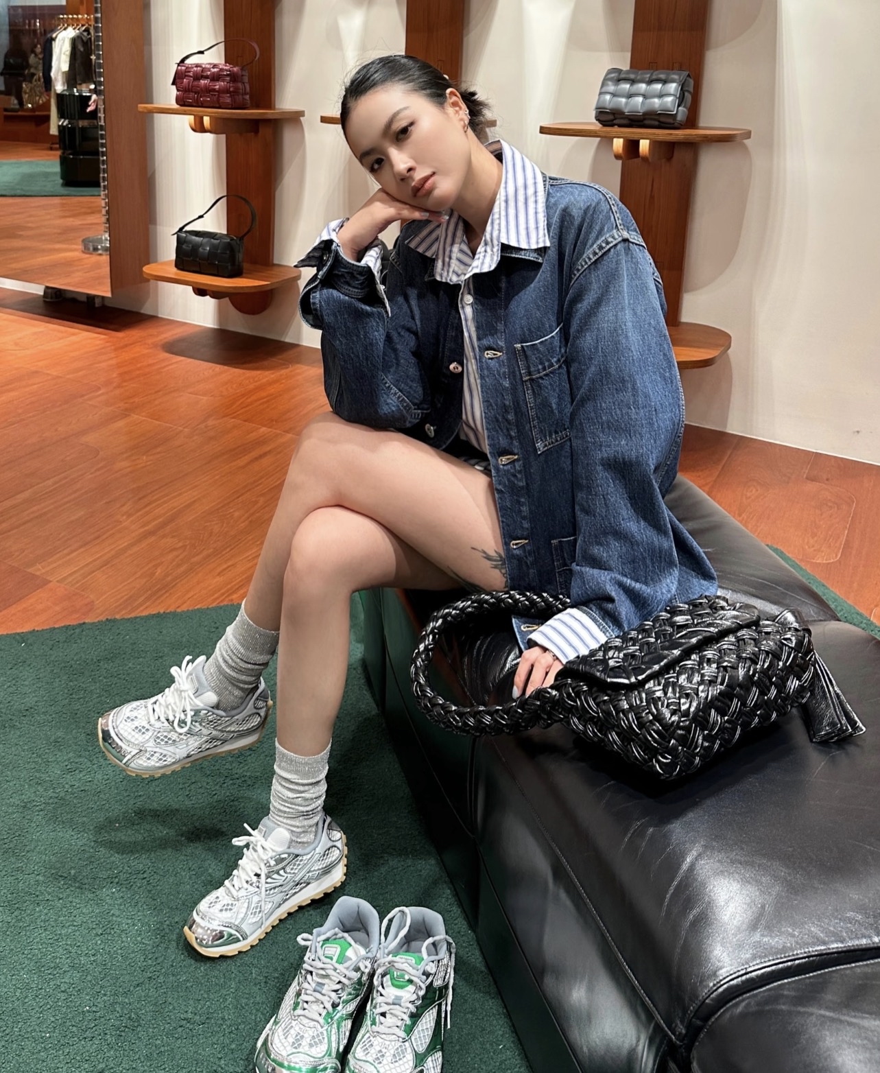 訂貨📮BV 熱賣款 銀色 Orbit Sneaker 最後 Size 37/38