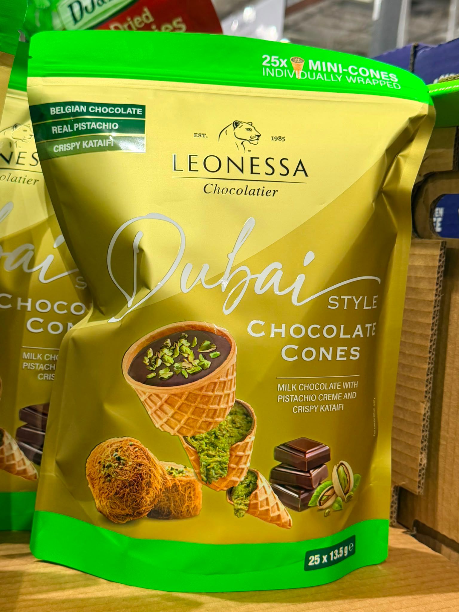 澳洲Costco │Leonessa 杜拜巧克力甜筒🍦338g