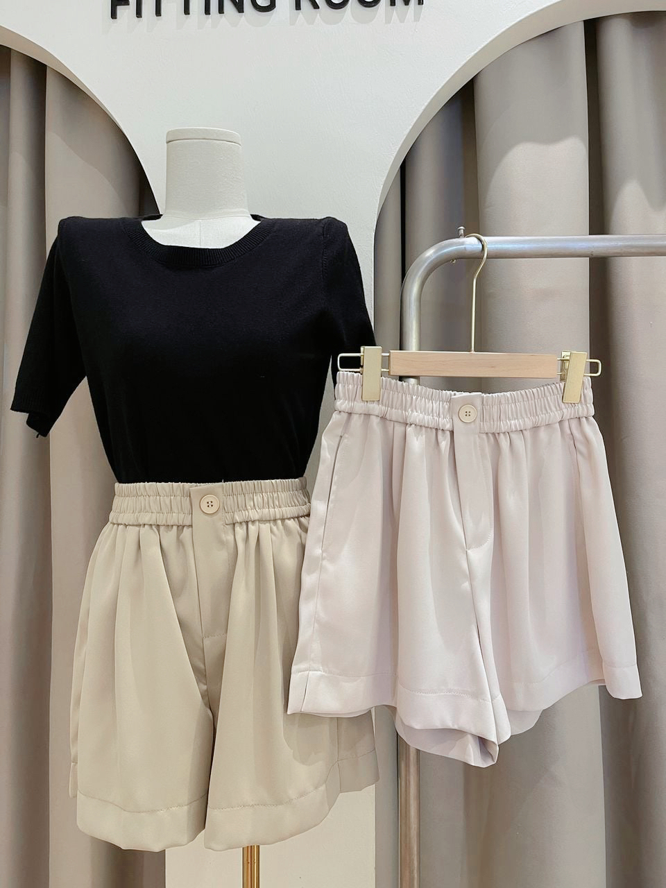 西装面料休闲日常短裤