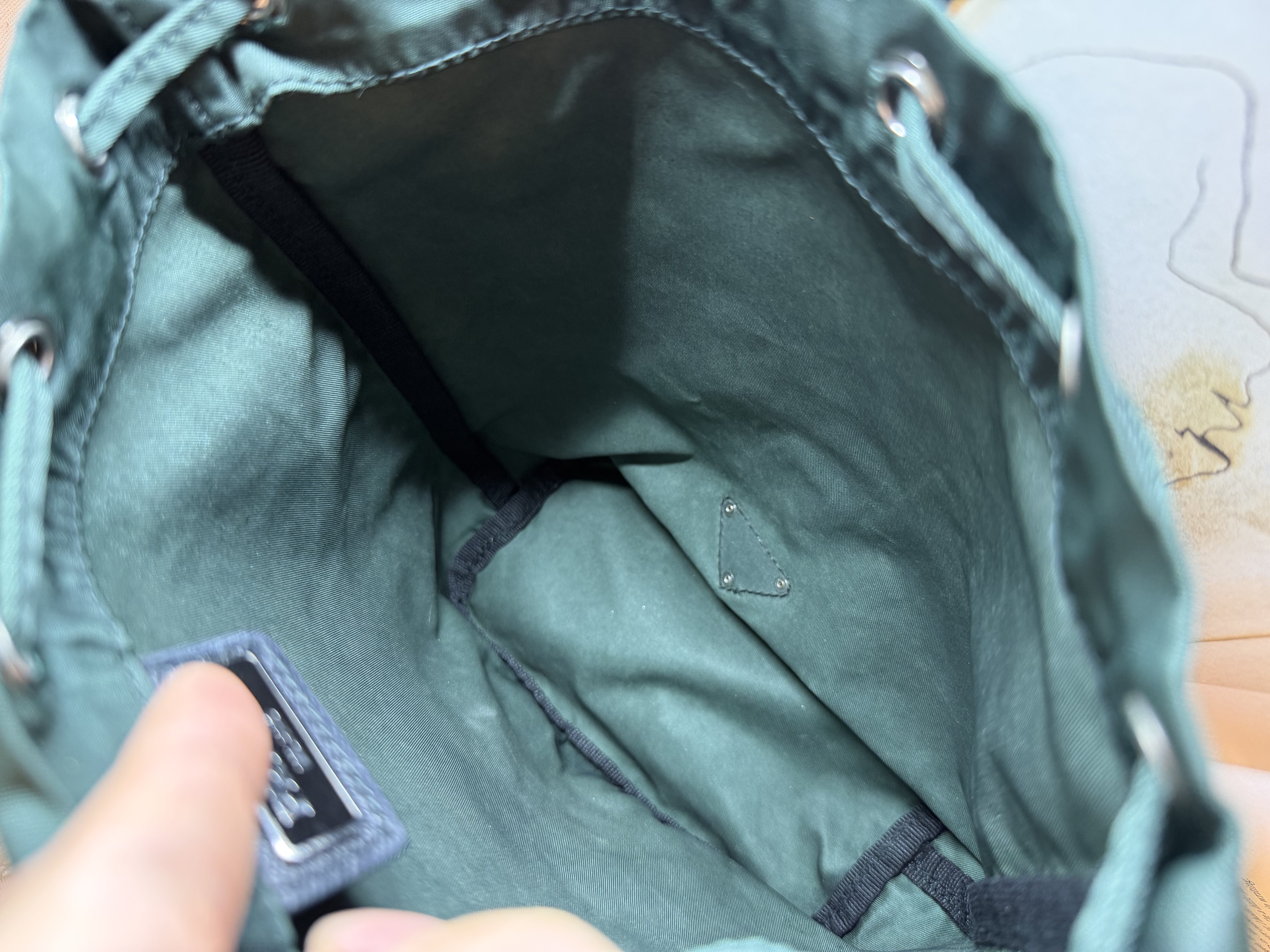 Prada green Bucket bag