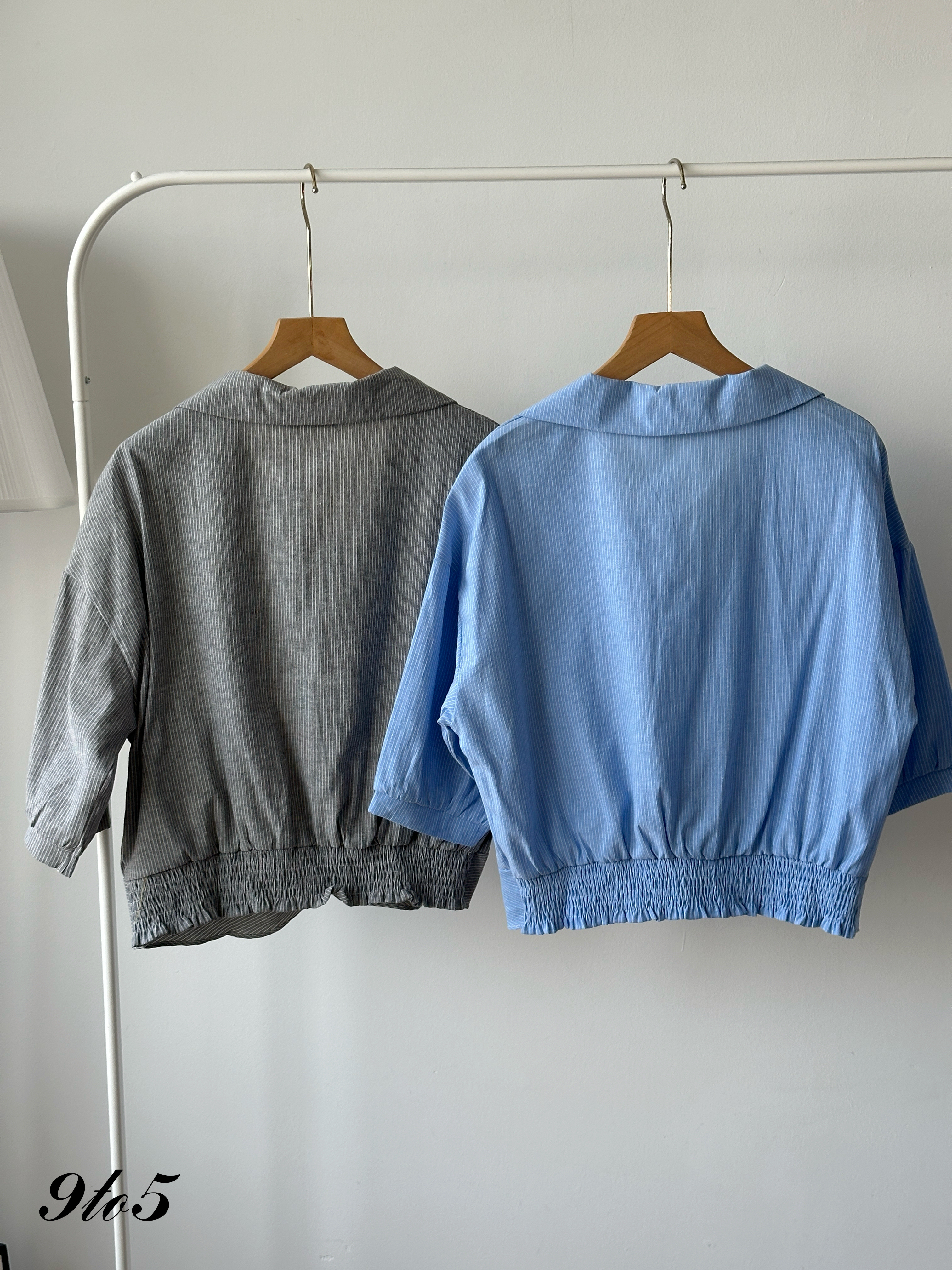 T4338 Half Sleeve Stripe Shirt - 4 Colors 