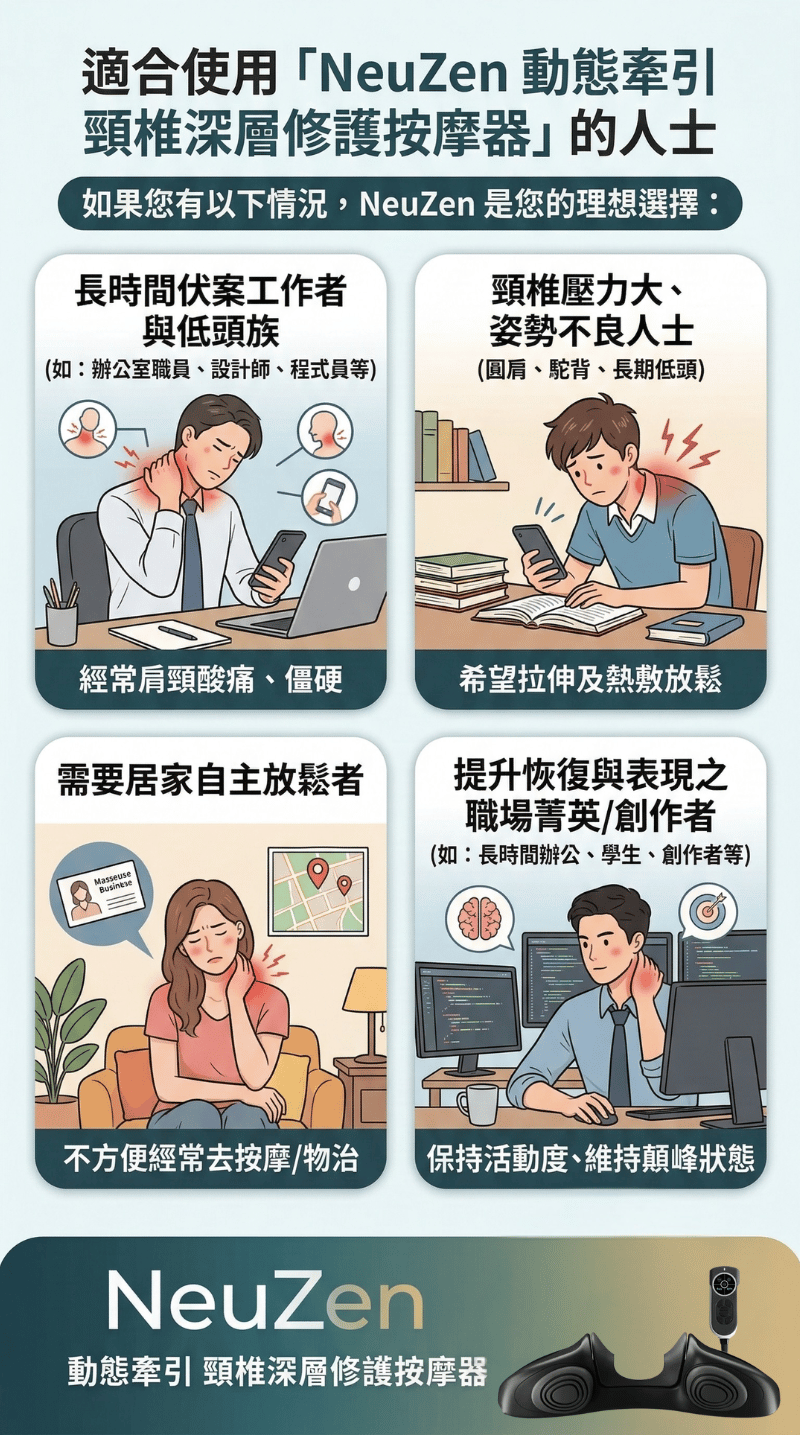香港行貨  NeuZen 動態牽引 頸椎修護按摩器