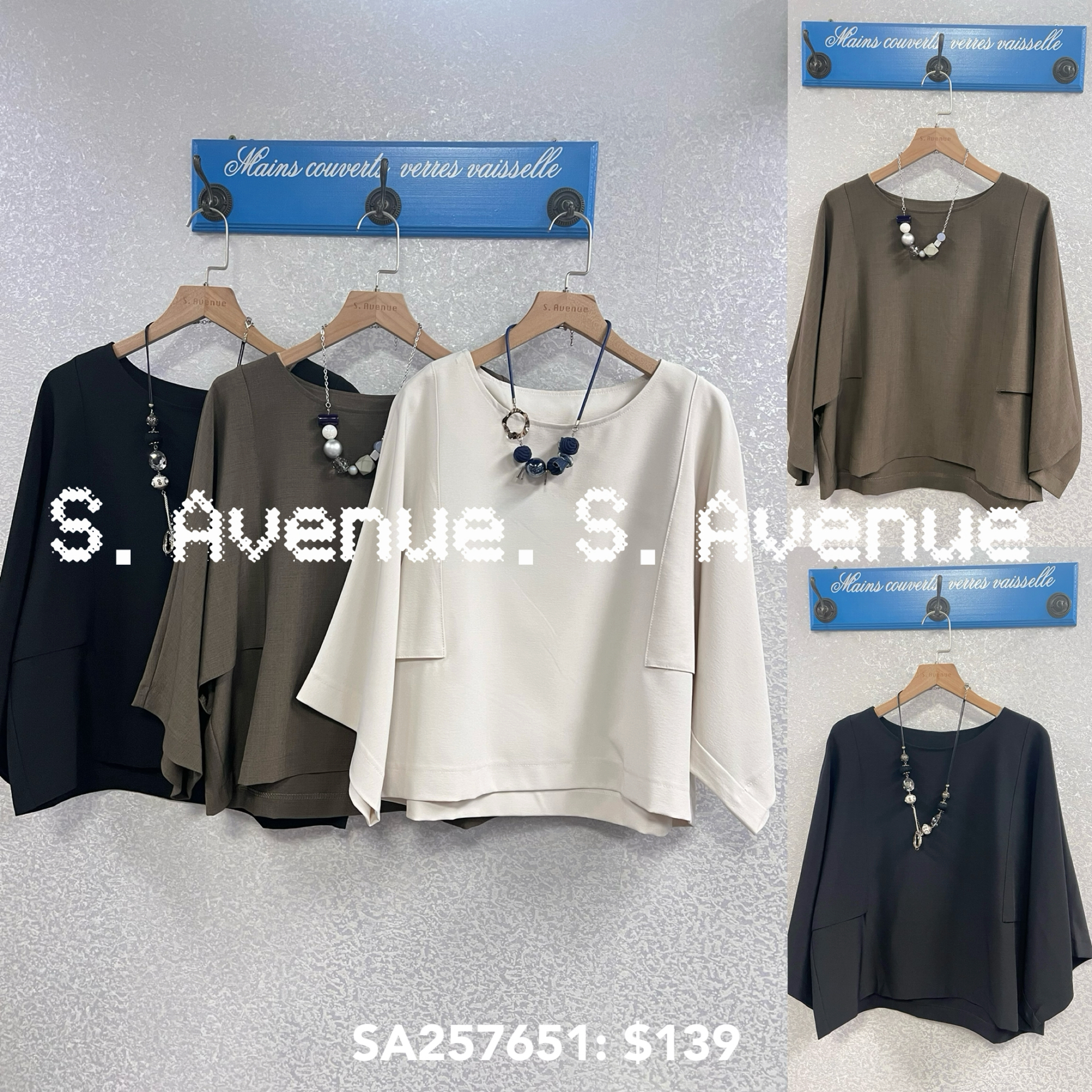 SA257651: 有袖蝙蝠斗逢top