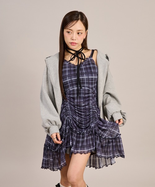 Lace抽繩吊帶外搭【JOT003】