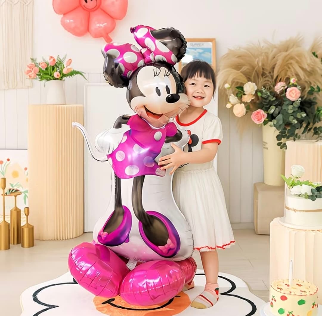 大號站立米妮主題氣球 128×65cm Minnie Mouse Balloon 生日派對佈置