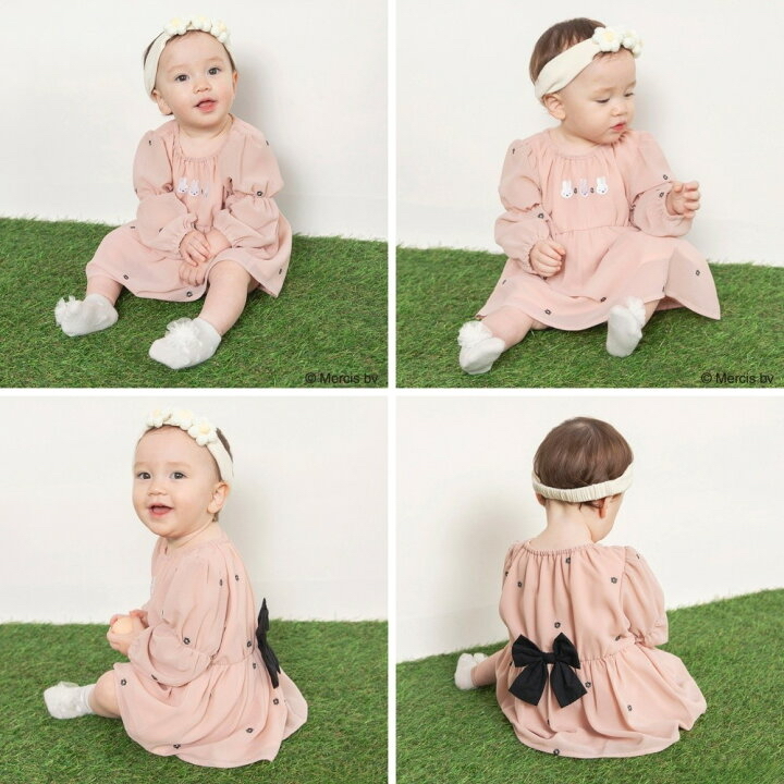 🇯🇵預訂 日本直送🇯🇵Branshes x Miffy系列兩色人物花花刺繡雪紡包屁裙