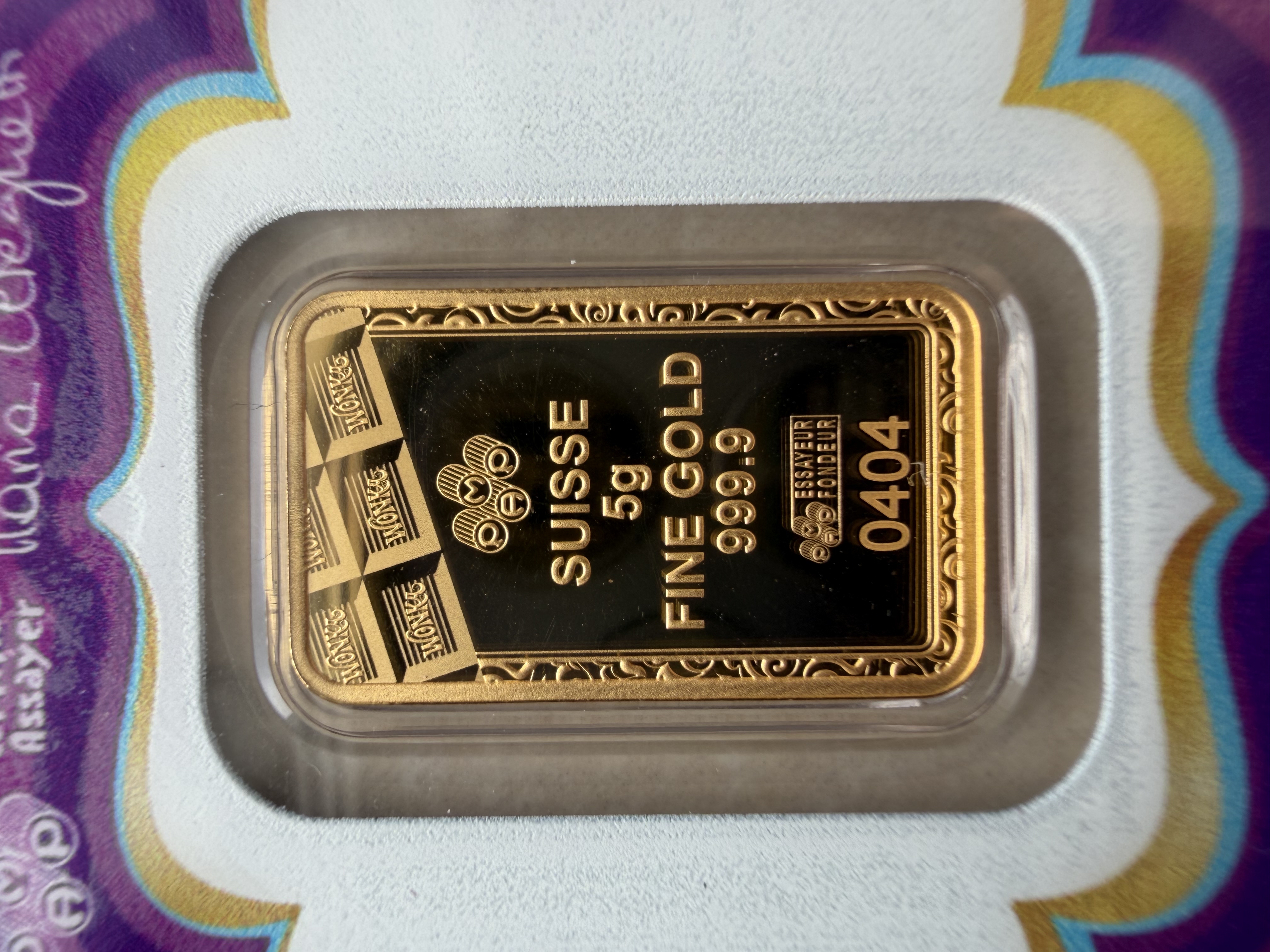 (RADAR SN:404) PAMP Willy Wonka V2 5g 🇨🇭Swiss Fine Gold Bar Emas 999.9 with sleeve 巧克力厂