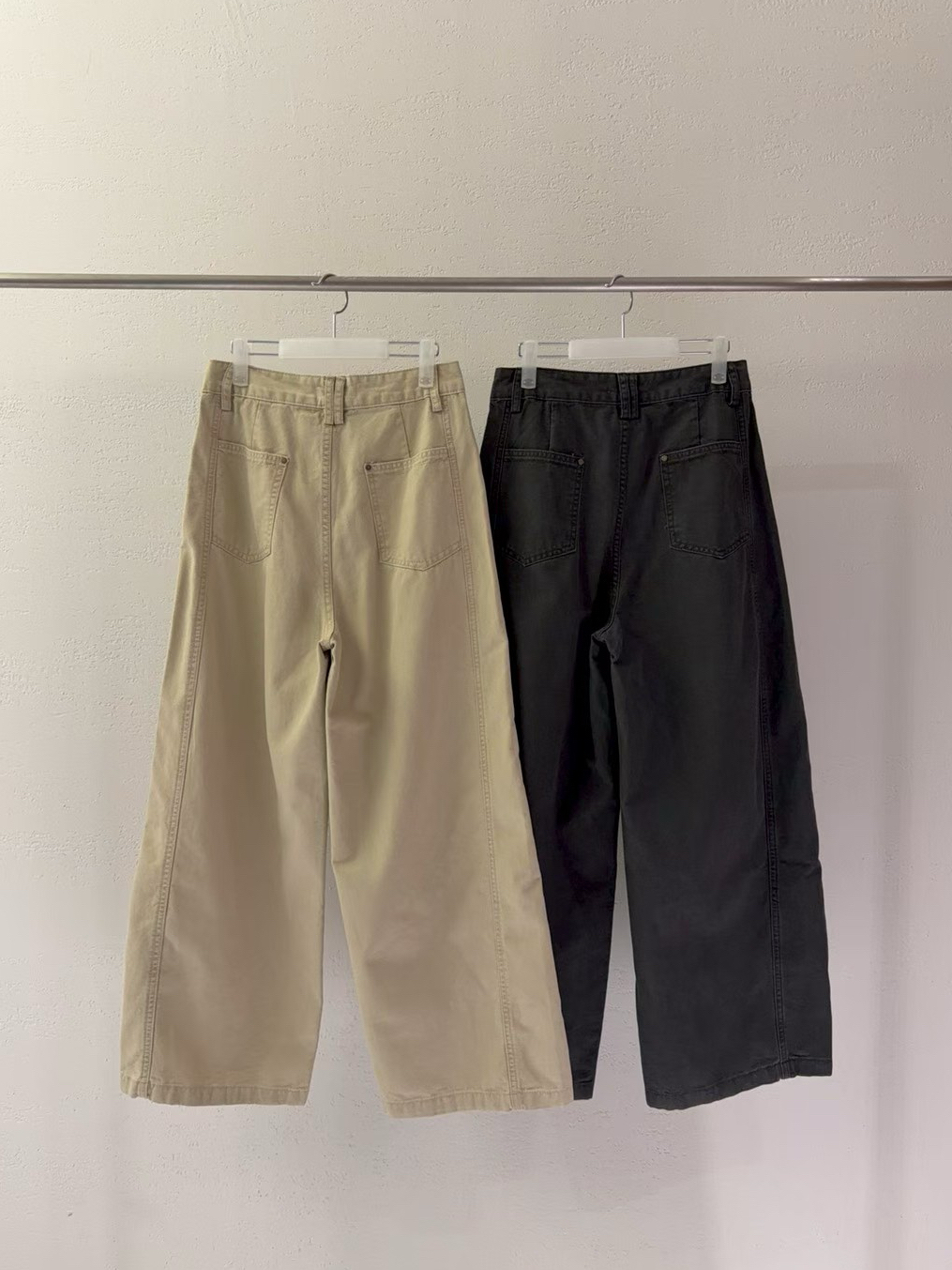 High-Waisted Wide-Leg Chino Pants #pt81