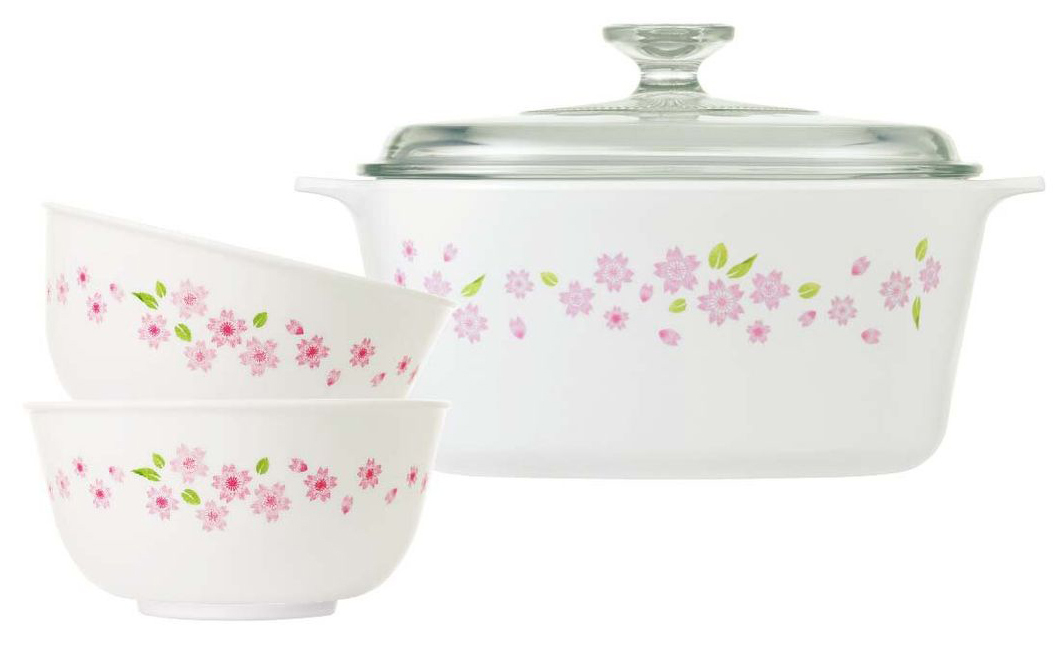 834/4件套 康寧餐具 (3L鍋連蓋+2拉麵碗)