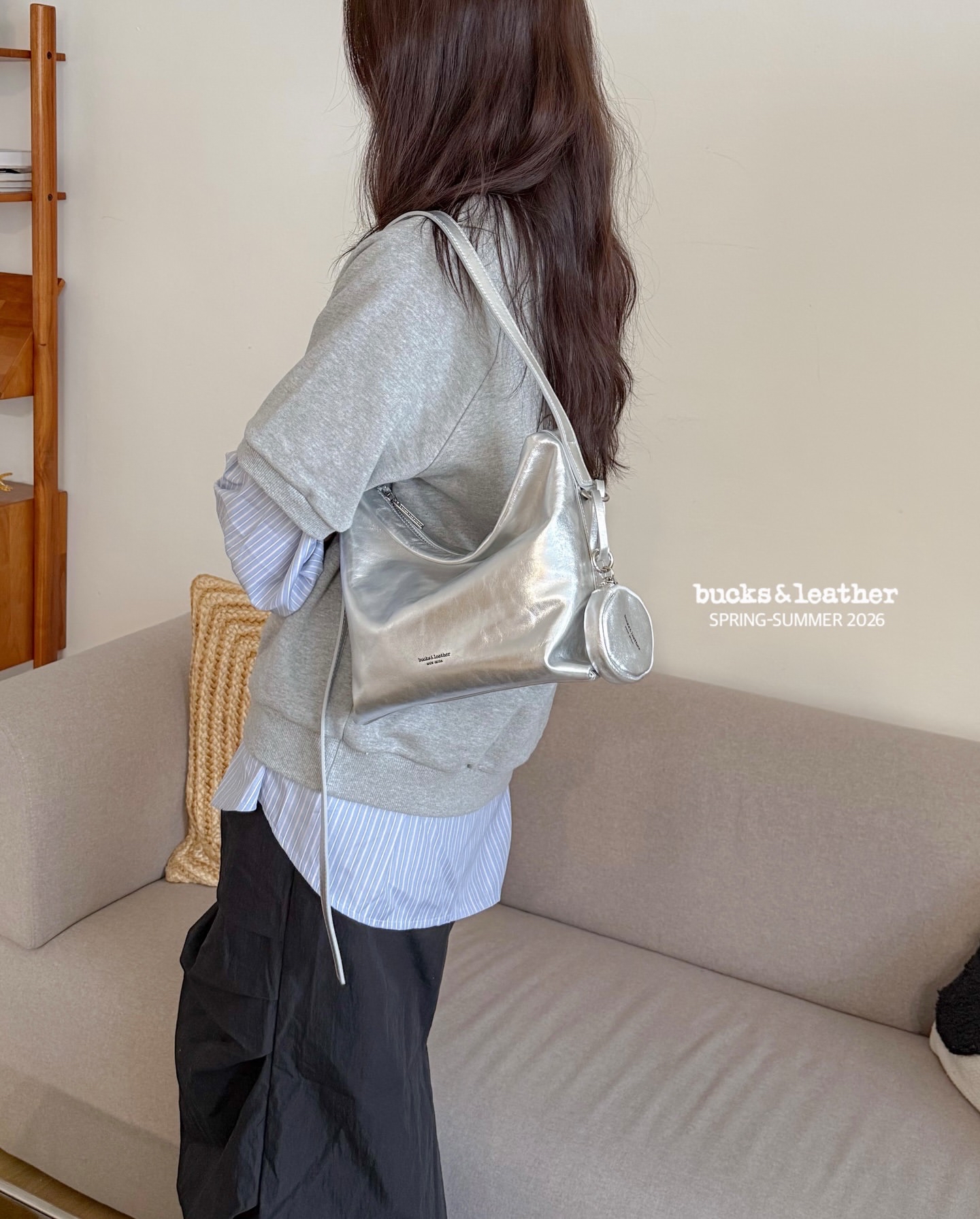 預購_牛皮亮面 Low Bag (S) By Bucks & leather