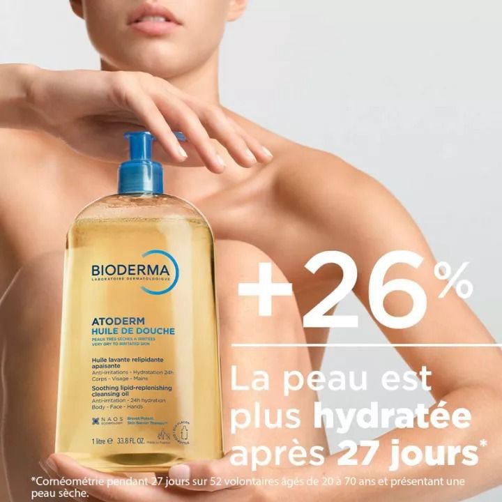 BIODERMA 貝德瑪 沐浴油 1000ML(黃色)(新版)