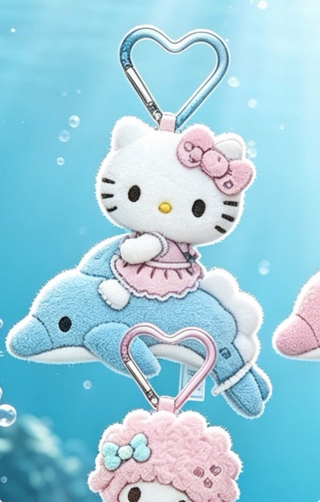 [7月尾到貨]Sanrio 7月新款海豚公仔掛件系列