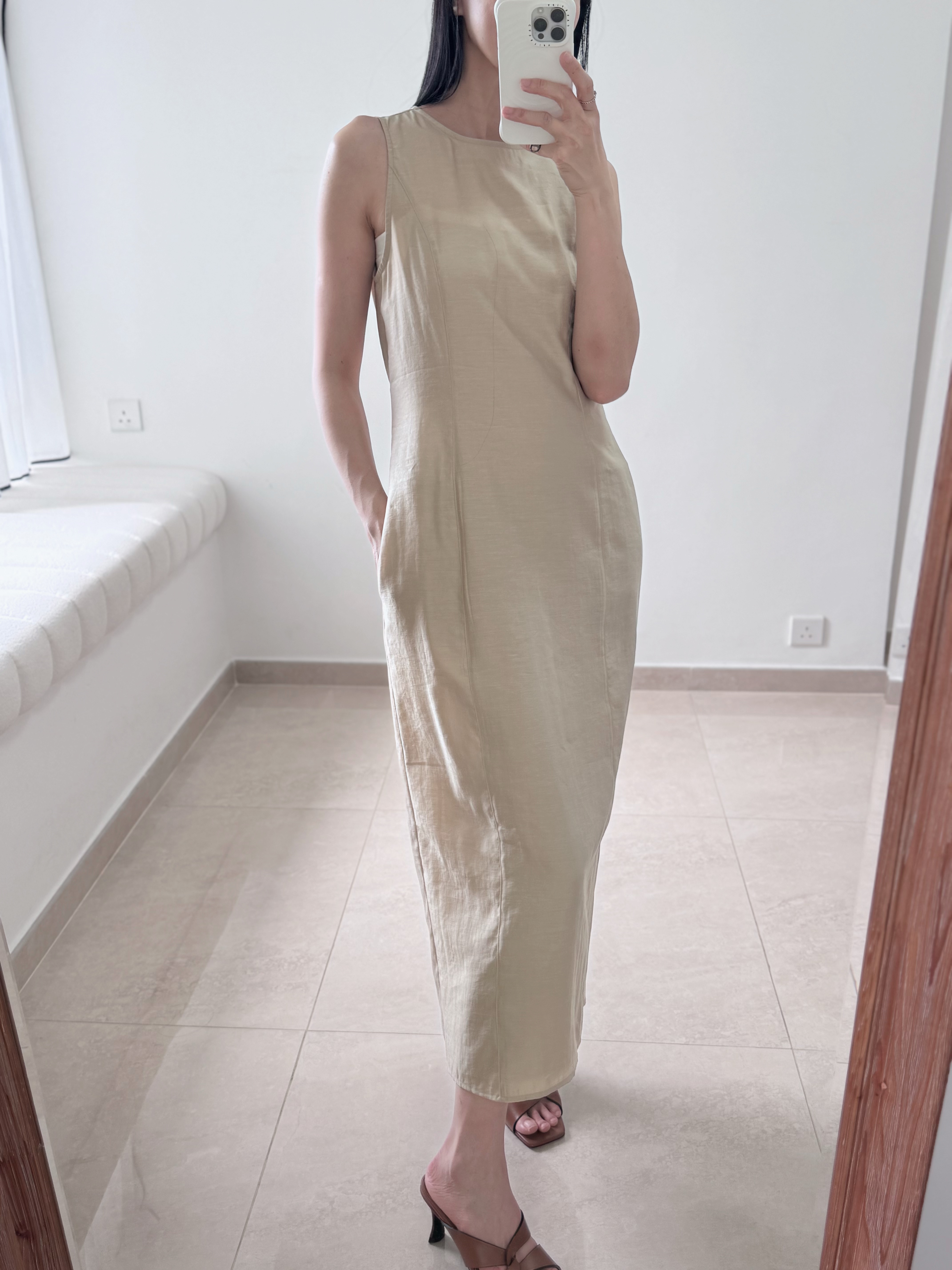 Elegant one piece long dress (with inner dress)