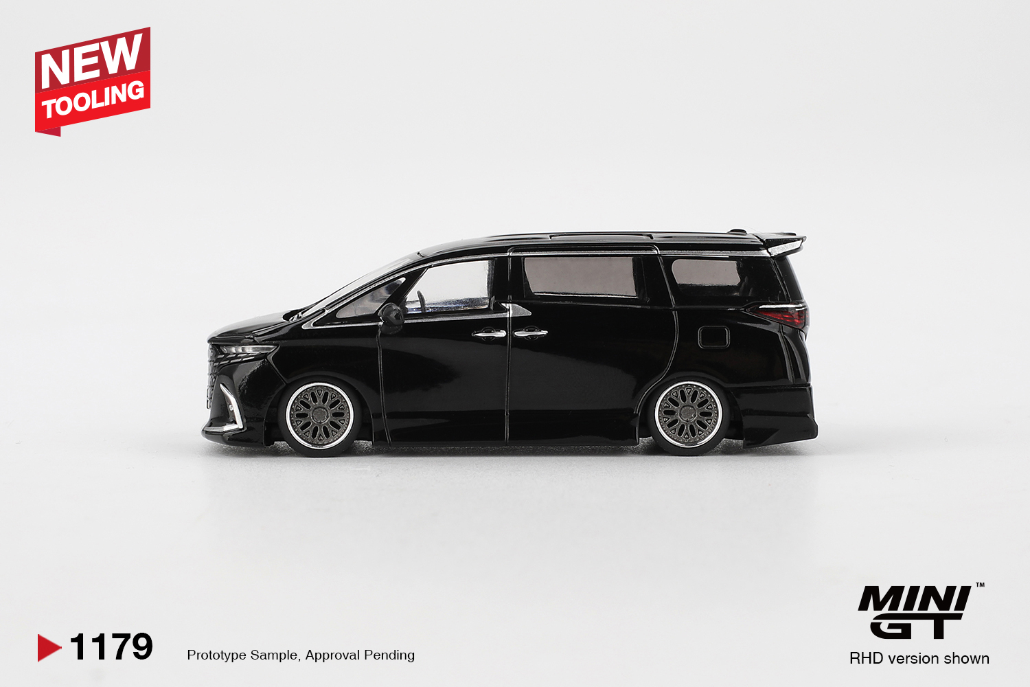 Mini GT 1/64 Toyota Alphard 40 KUHL Black - MGT01179-BL
